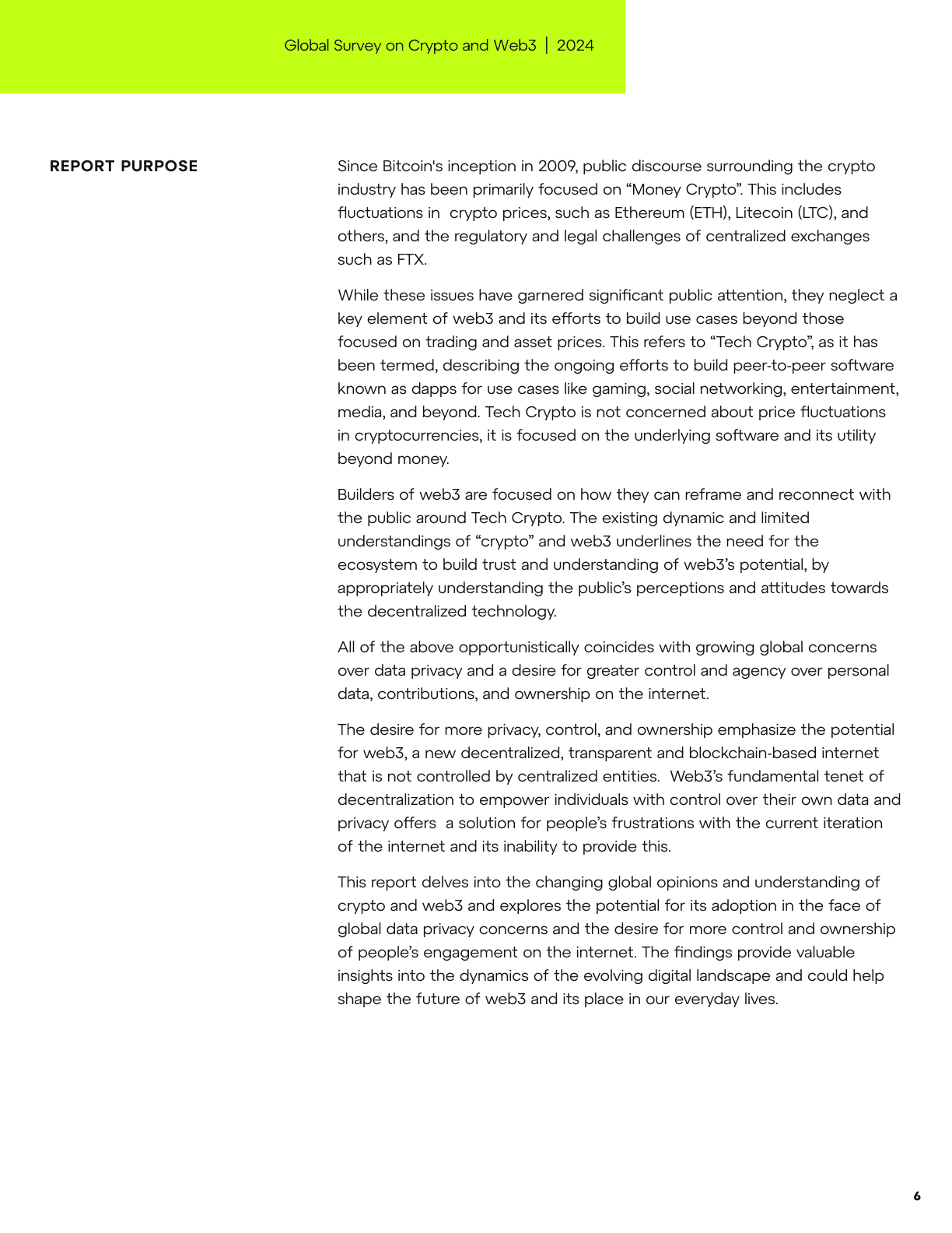 Global Survey on Crypto and Web3, page 6