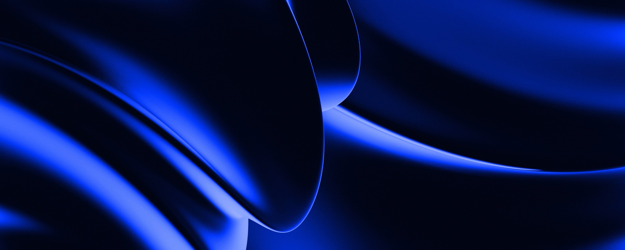 A blue container