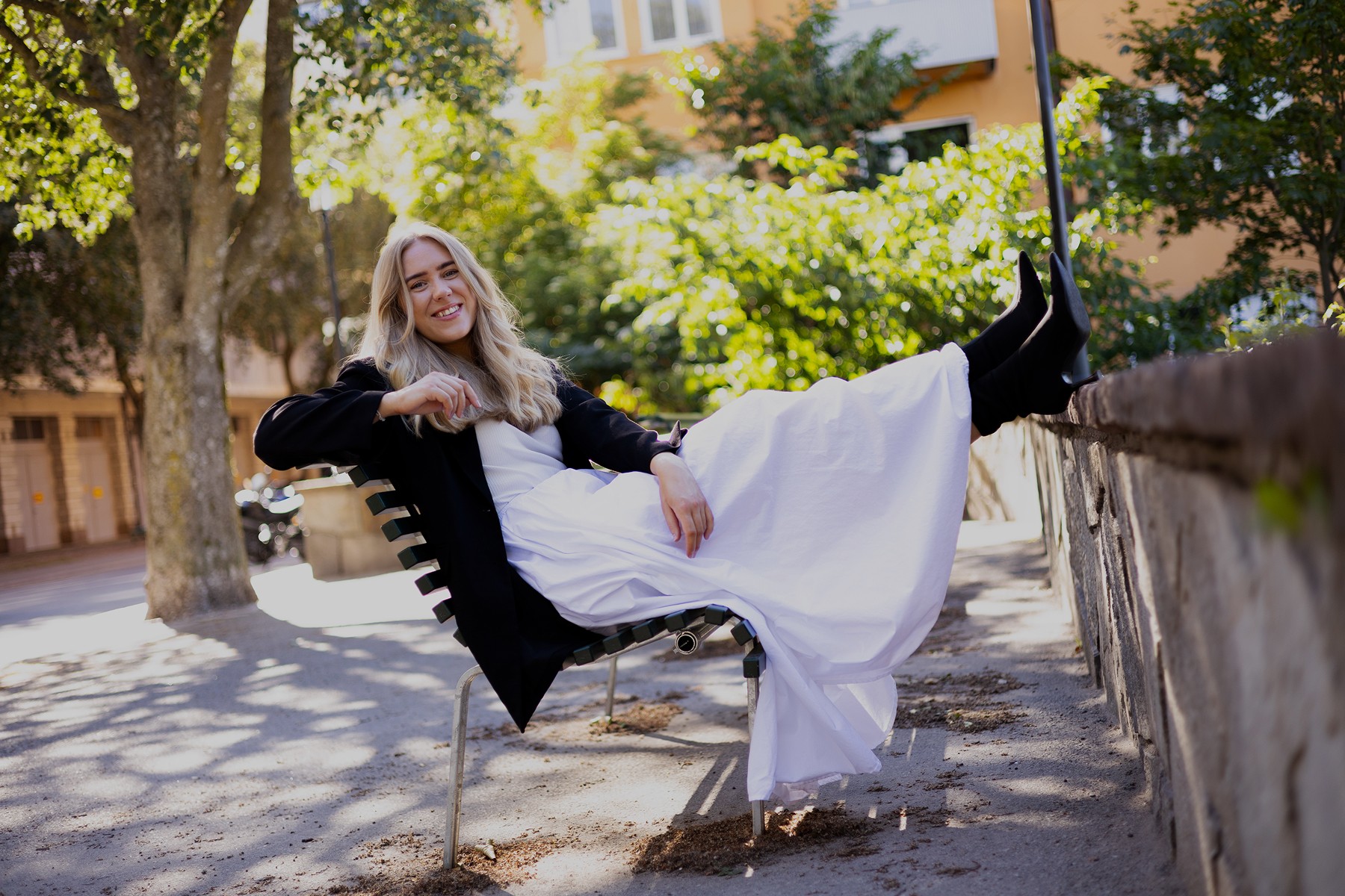 a woman wearing a hat