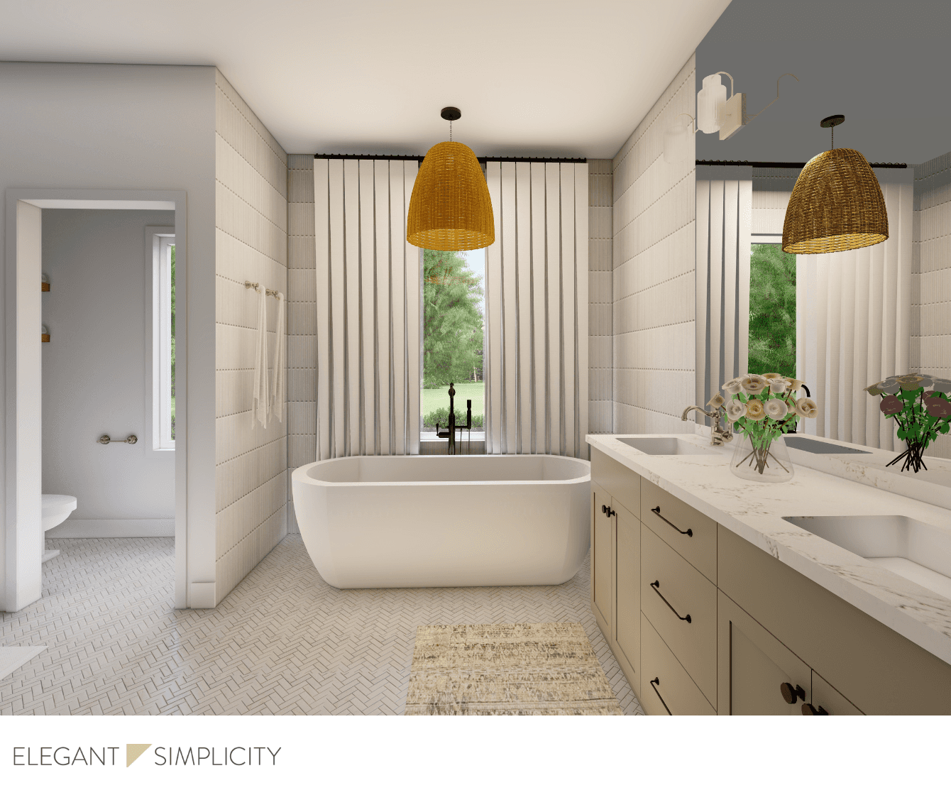 We’re so excited to share details from The Ravensdale House: Primary Bathroom — one of our favorite interior design + remodeling projects in Ravensdale, Washington. 