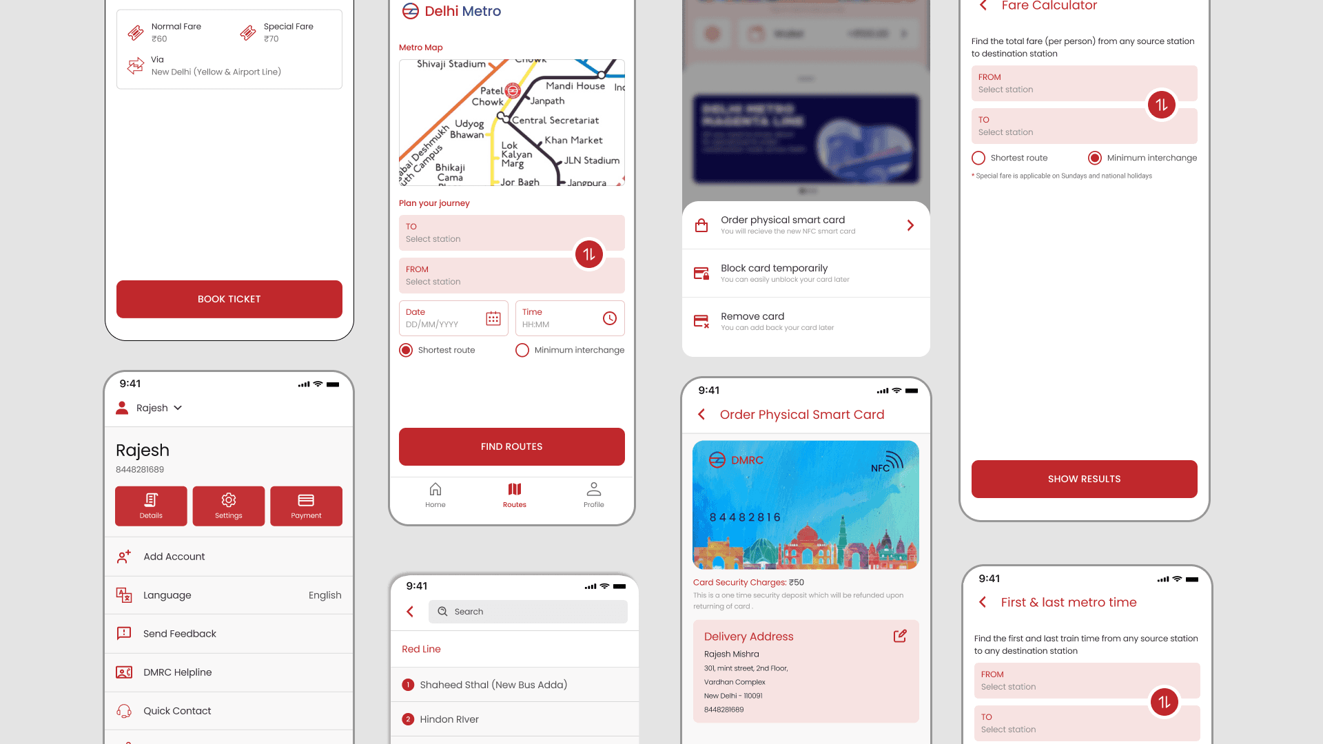 Phone mockup with the app home page