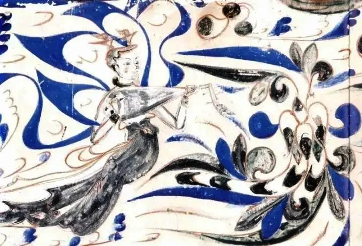 Pipa player, Western Wei_Dynasty in Feitian, Cave 285, Mogao, Dunhuang, China