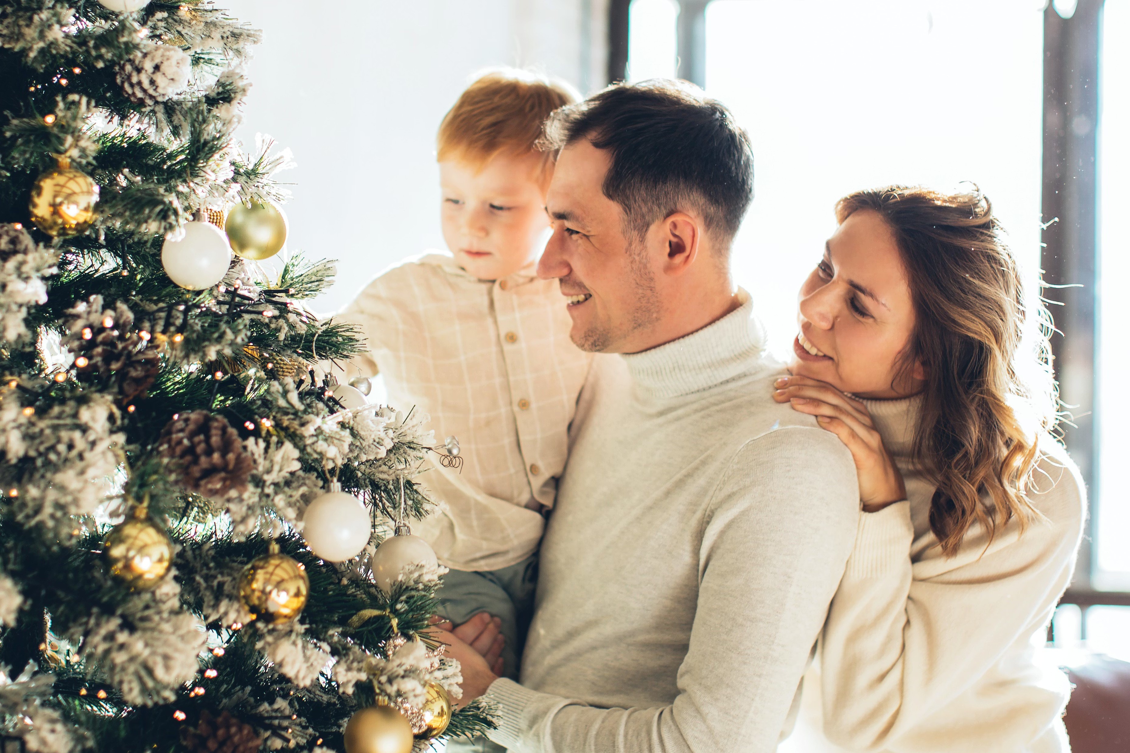 Family celebrates Christmas together
