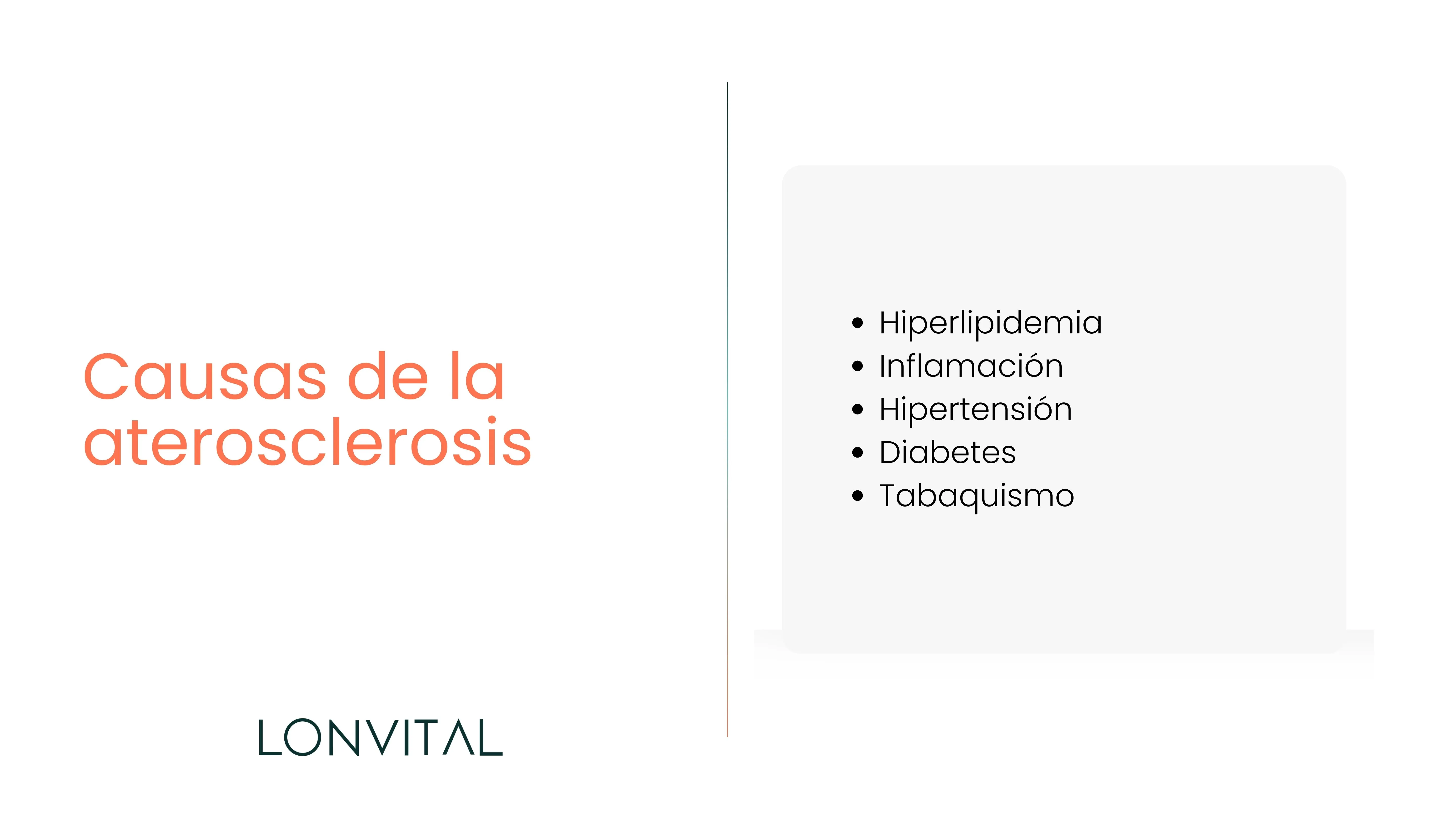 Causas de la aterosclerosis