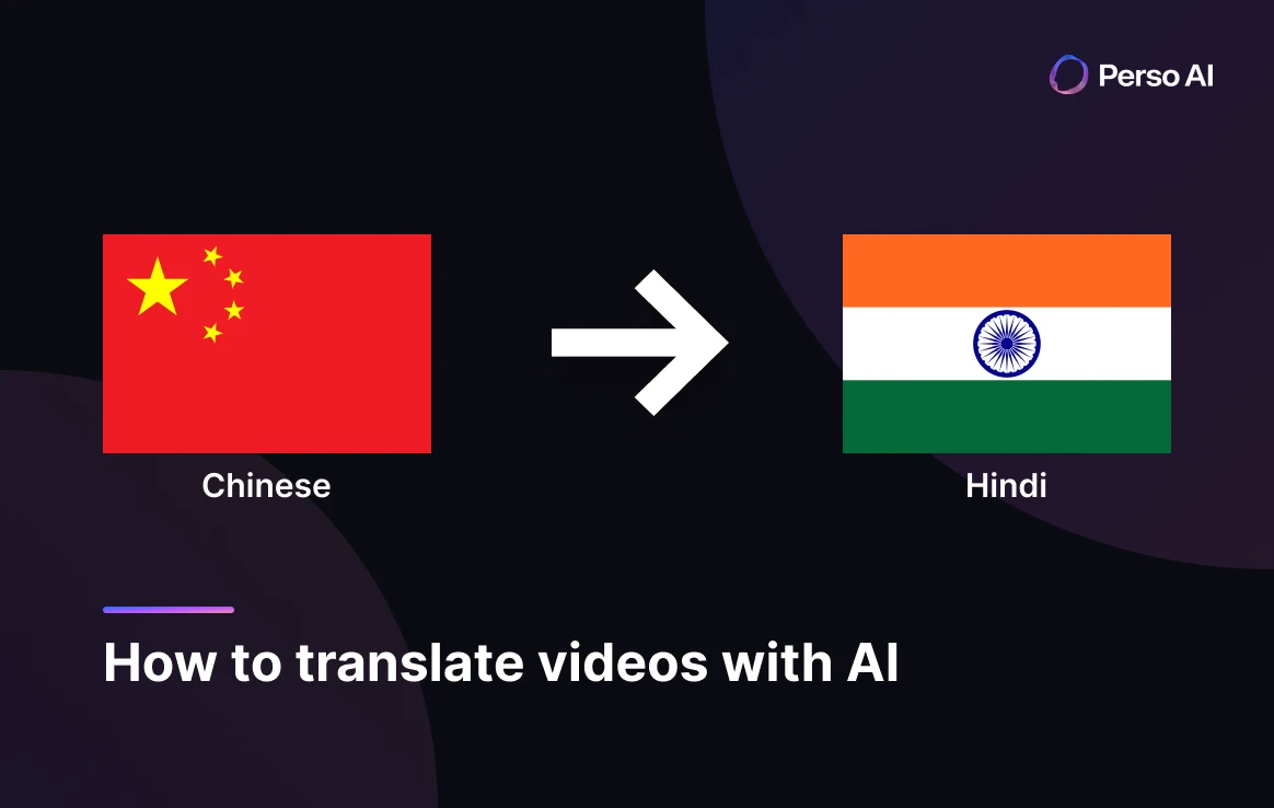 Translate Chinese videos to Hindi with AI dubbing — Perso AI complete step-by-step guide
