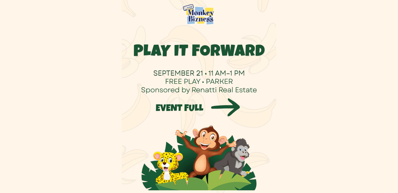 Play It Forward free play event in Parker on September 21, sponsored by Renatti Real Estate