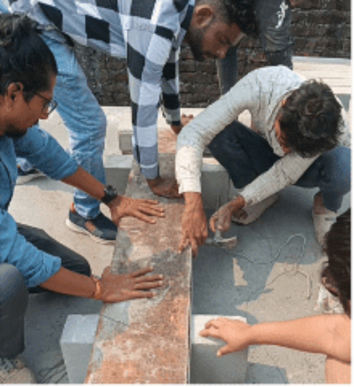 Brick arch centre marking