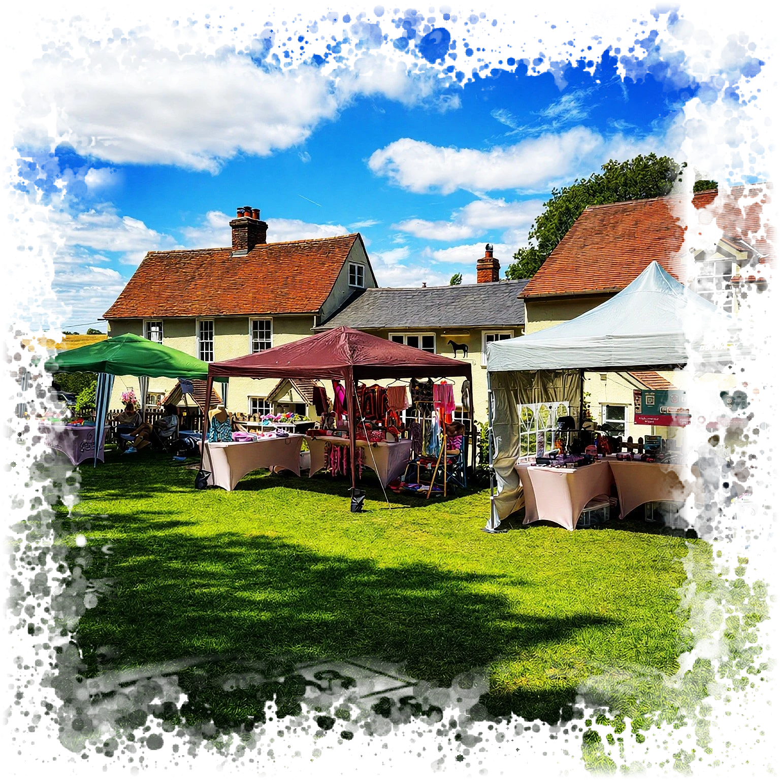 Summer event in the pub garden