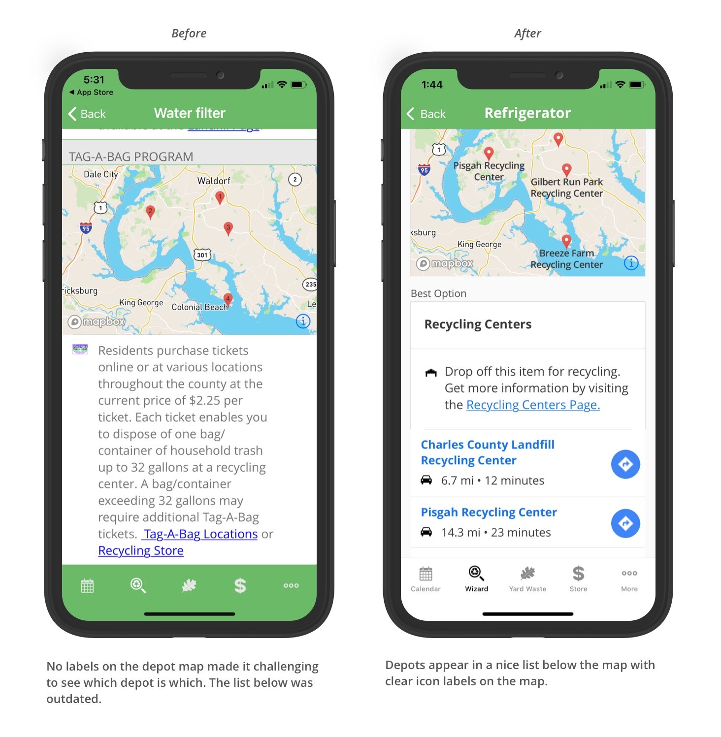Waste Wizard Before/After
