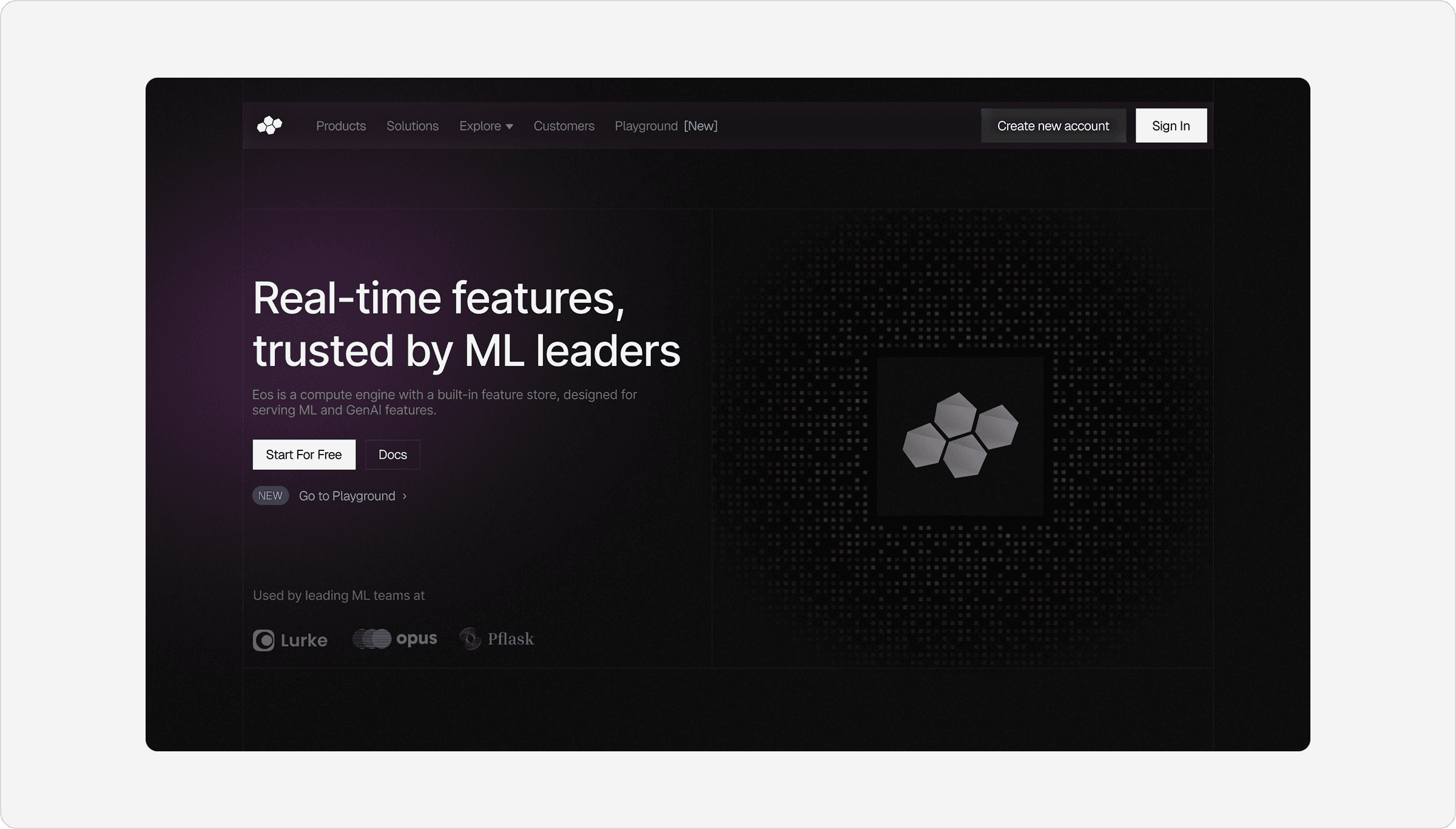 Hero Section Example Compute Engine