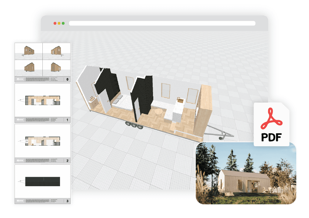 Alpine Haus Tiny House Plans - 3D Tiny House Designer