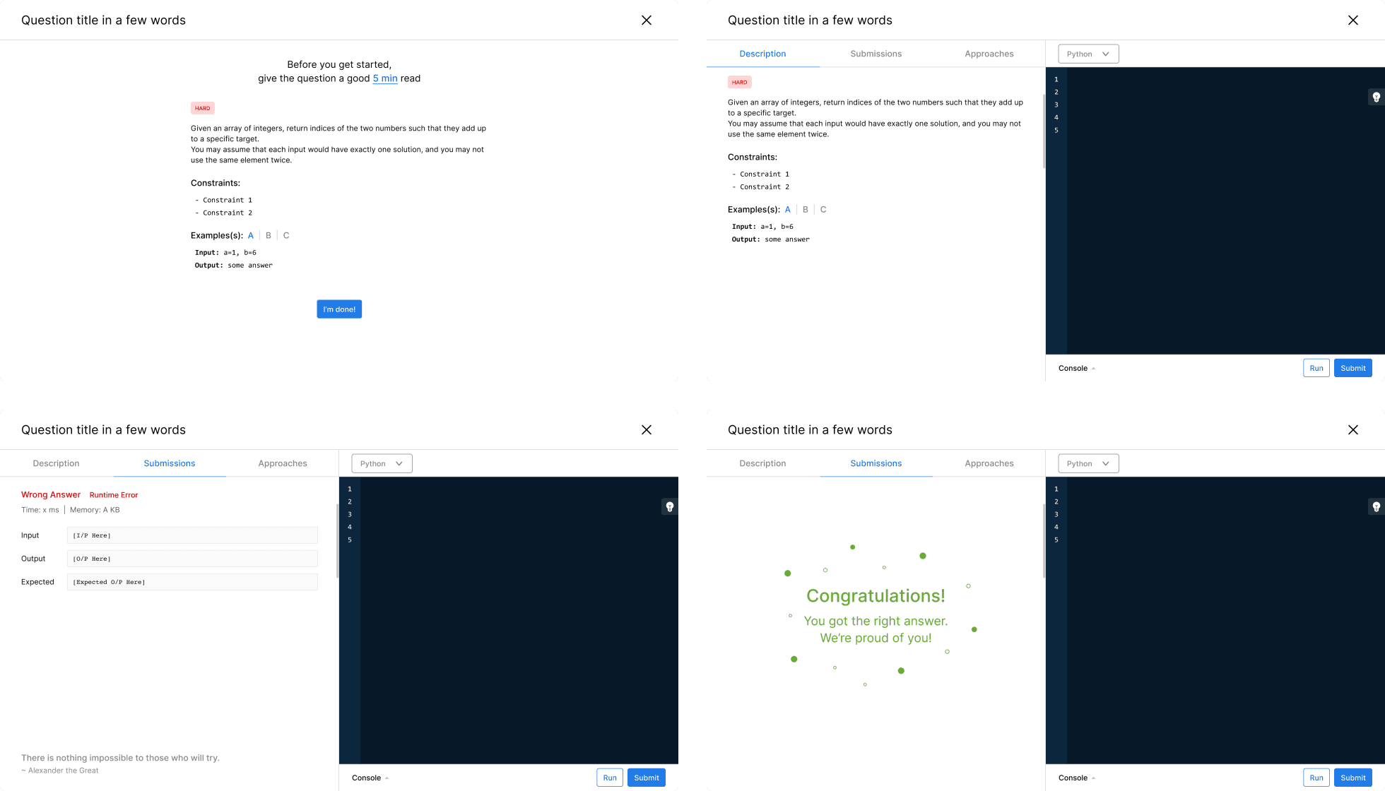 Sample screens from Byte Avenue's pilot.