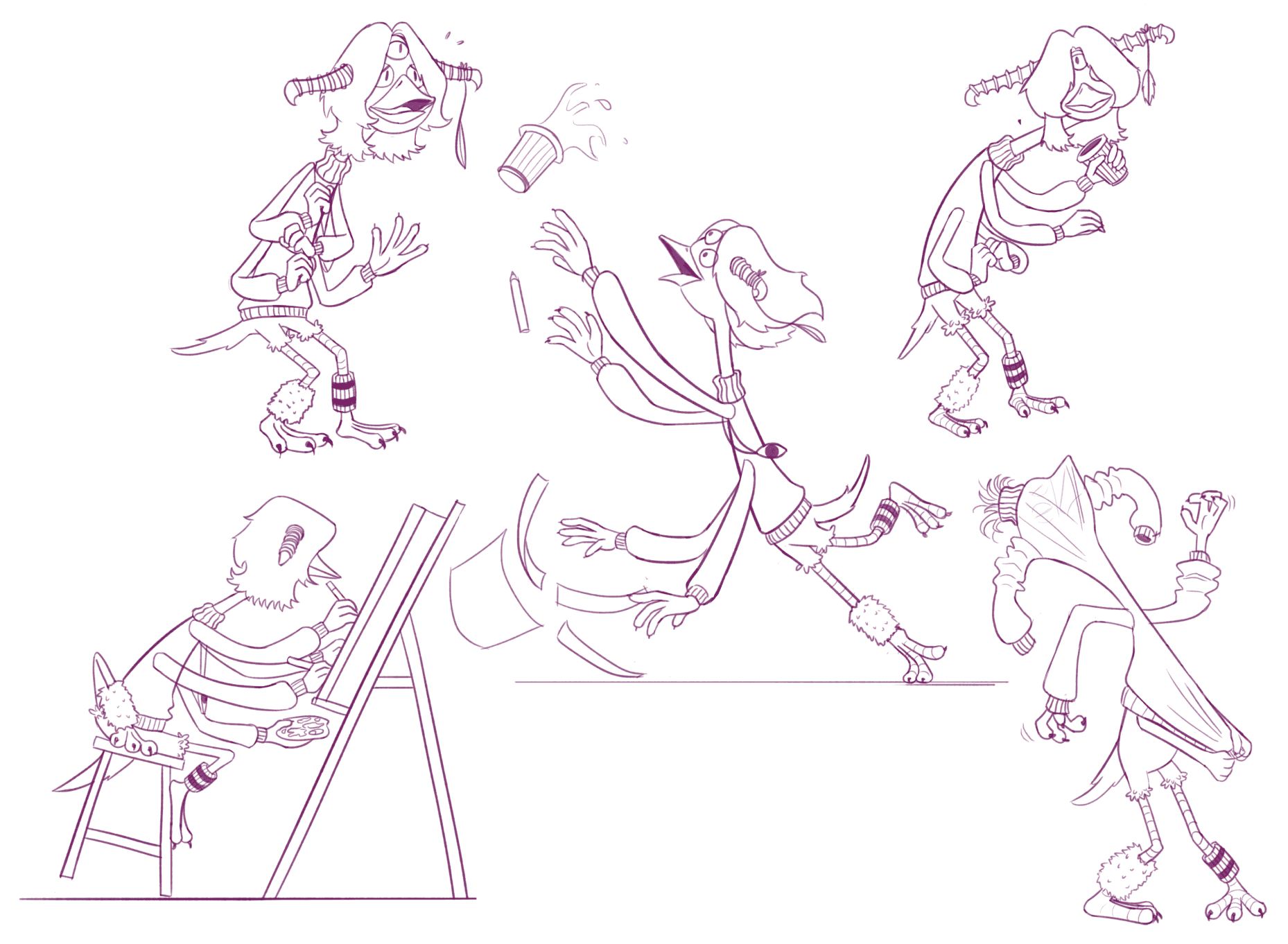 MC character turnaround