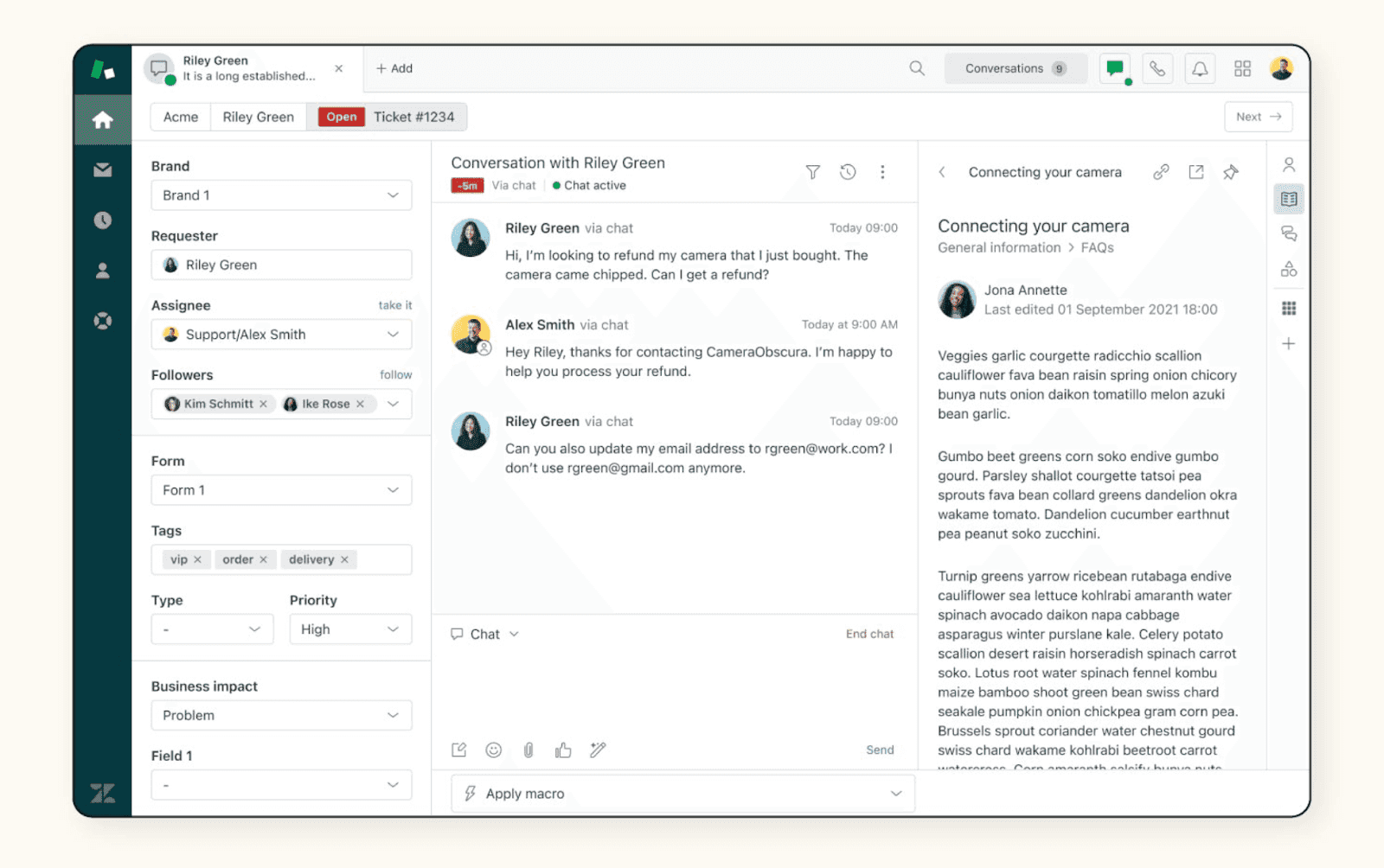 zendesk knowledge base management&nbsp;