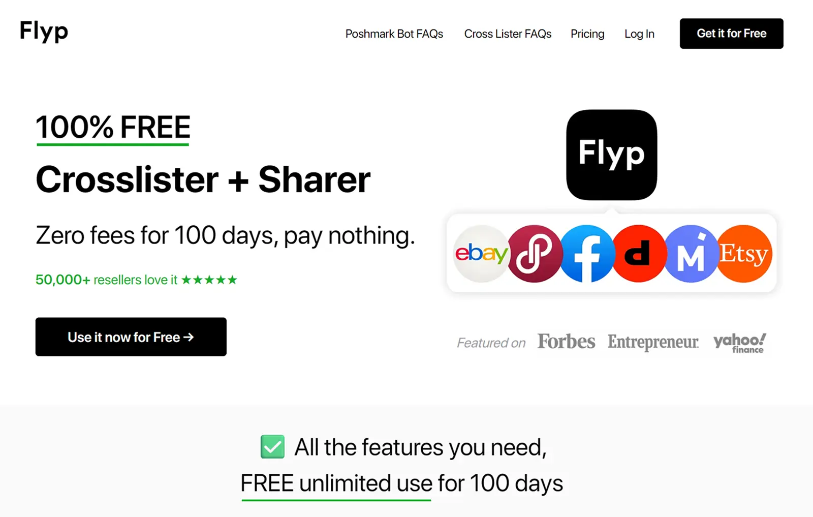 Flyp Homepage