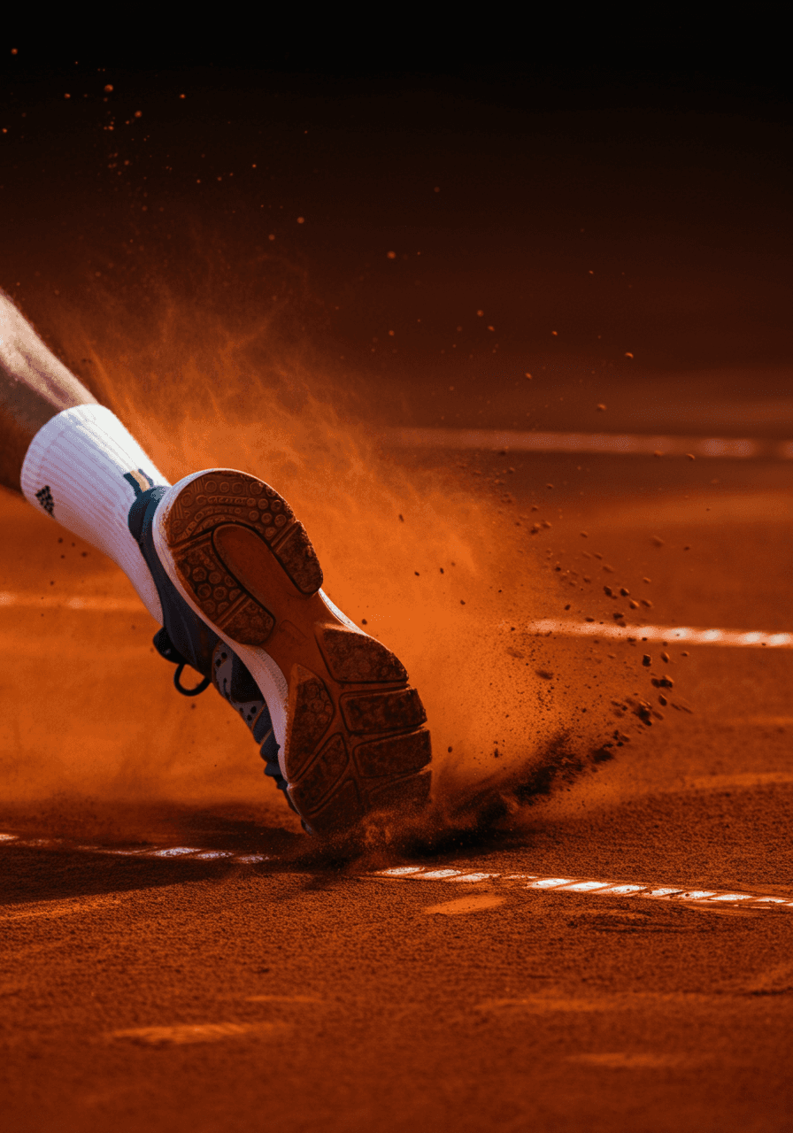 image of a sneaker in the dirt