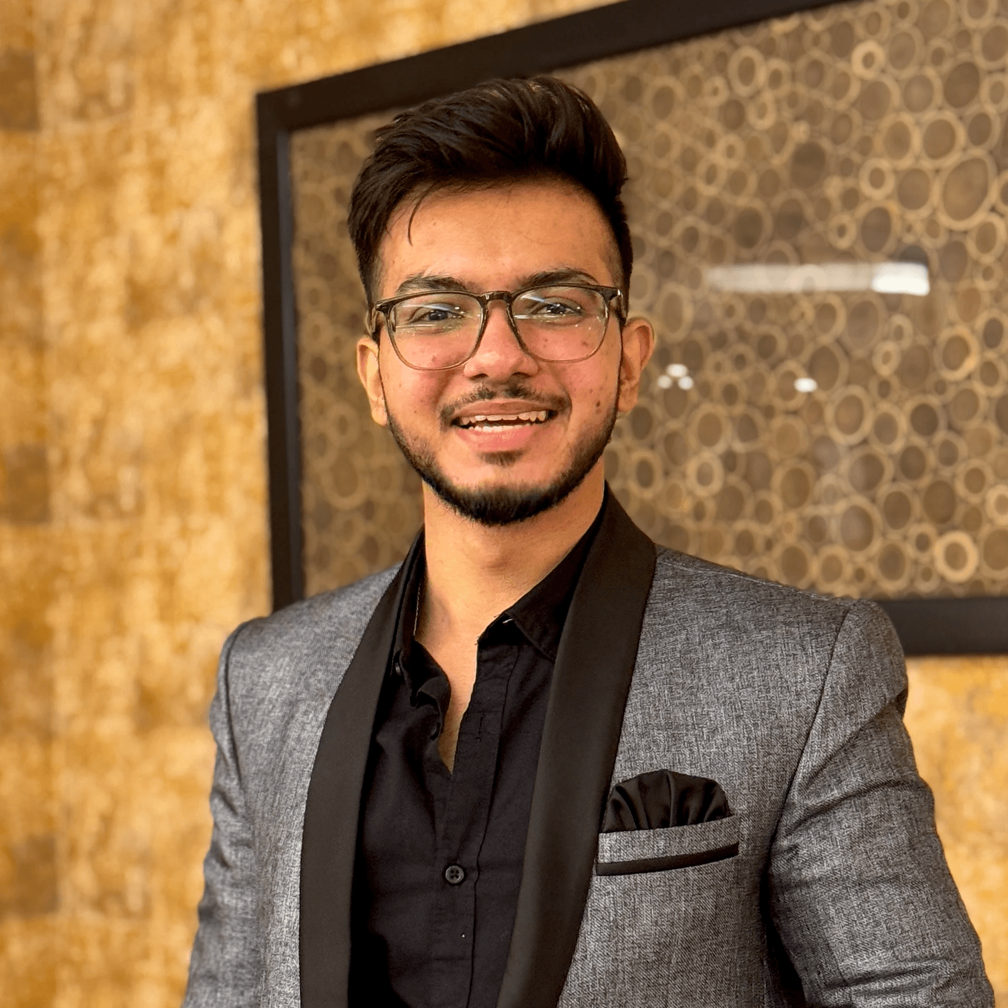 Smiling woman sitting at a table in a cafe