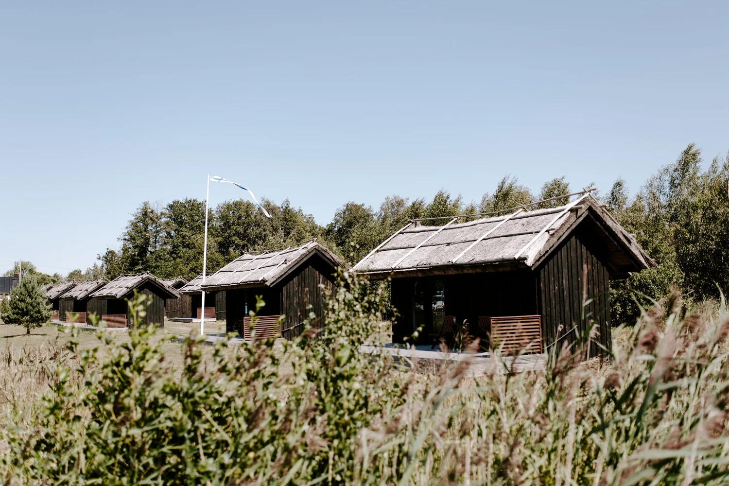 Group of men surfing