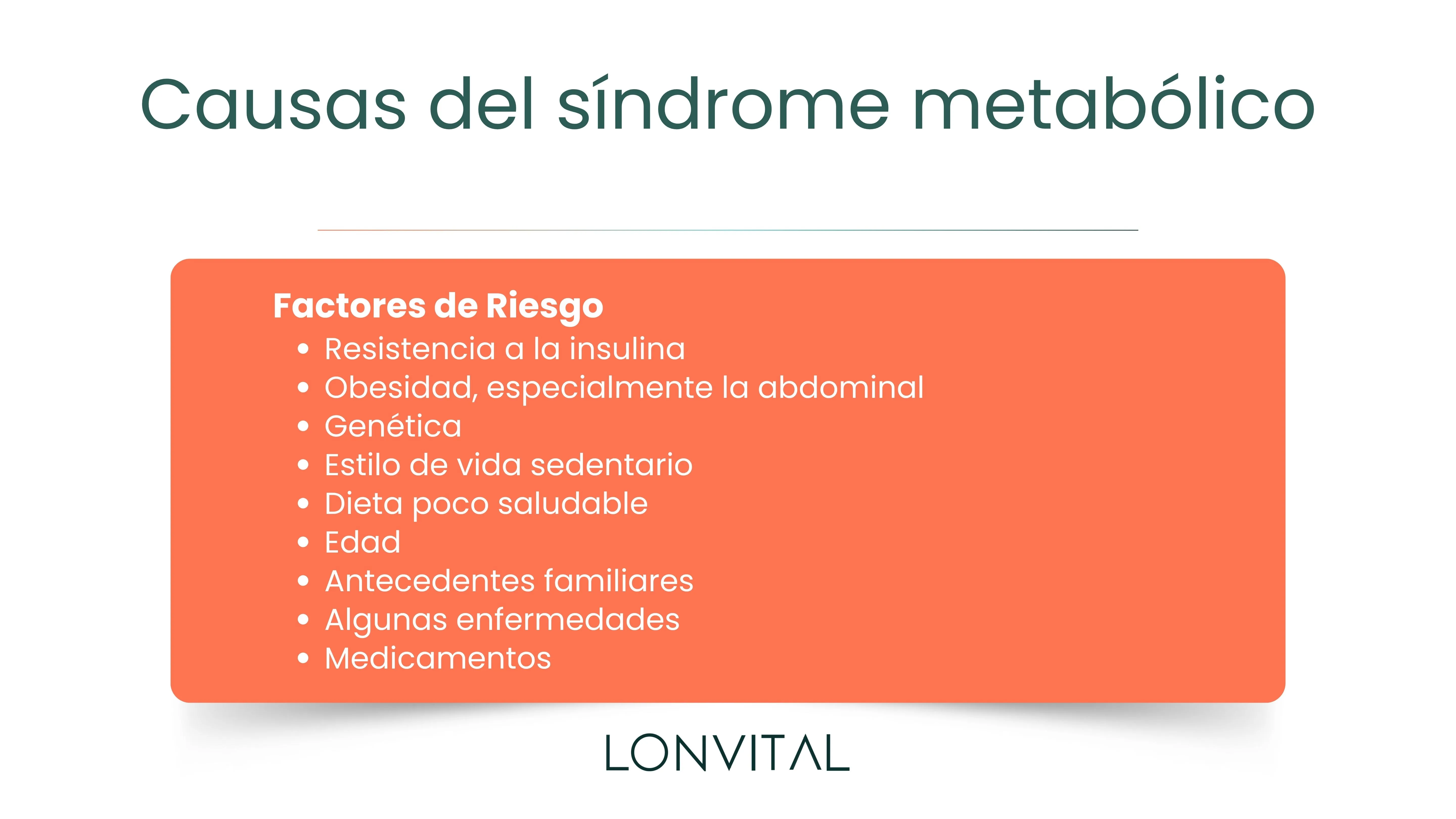 Causas del síndrome metabólico