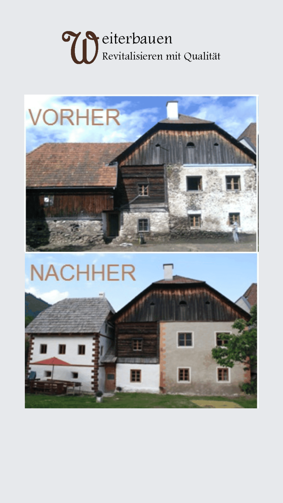 Vorher nachher Bruggerhaus