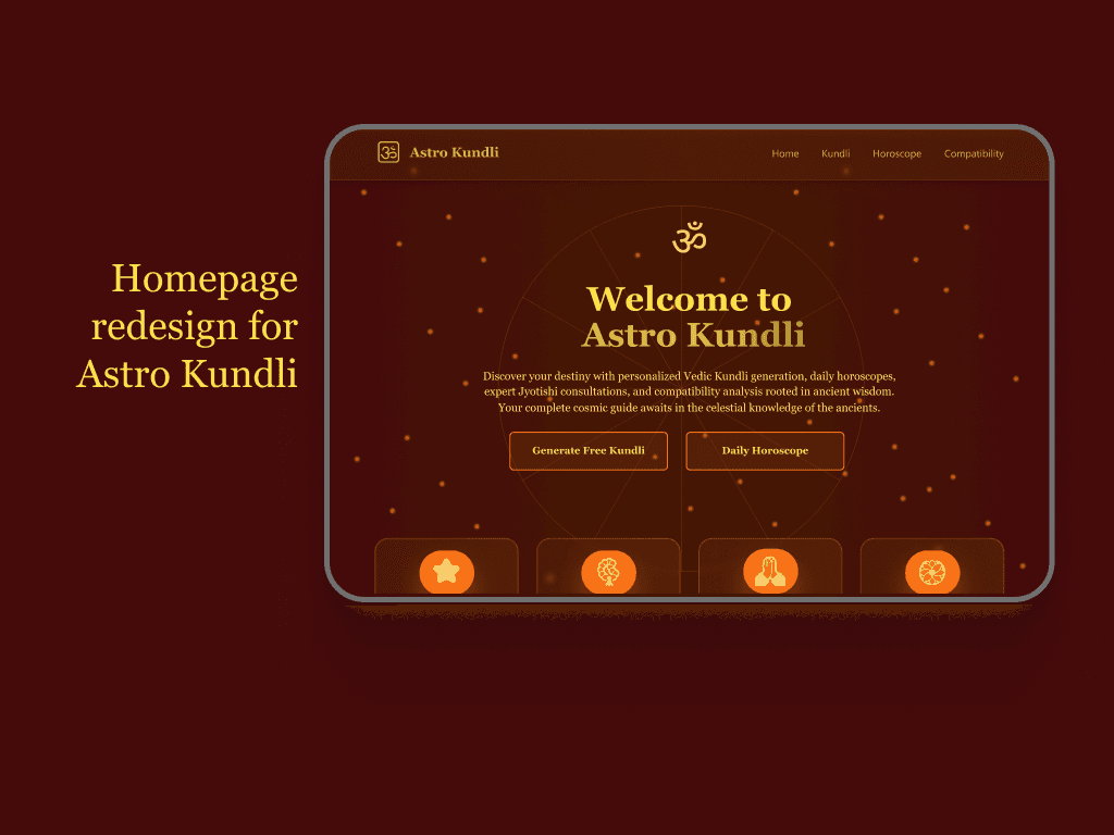 Home Page Redesign - Astrology 