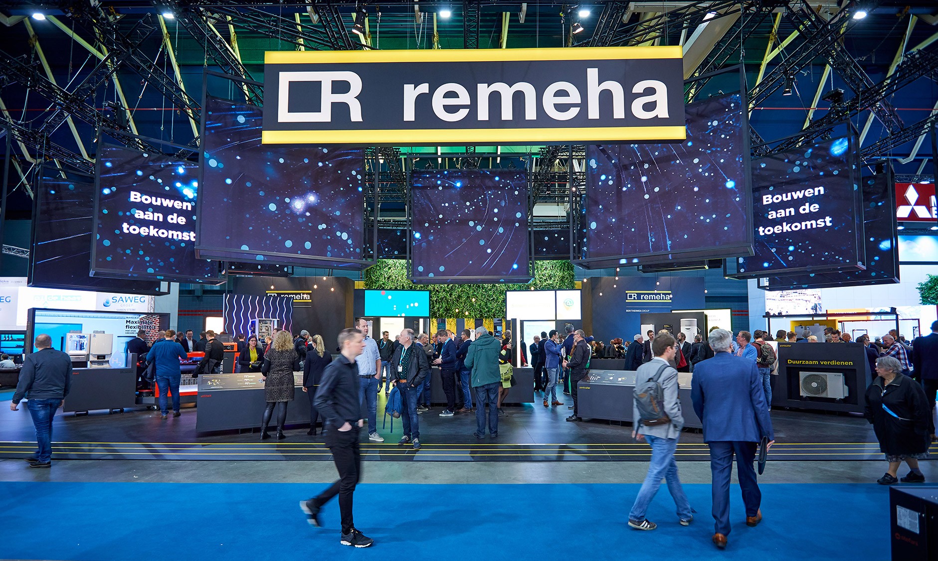 Grafisch ontwerp Remeha beursstand