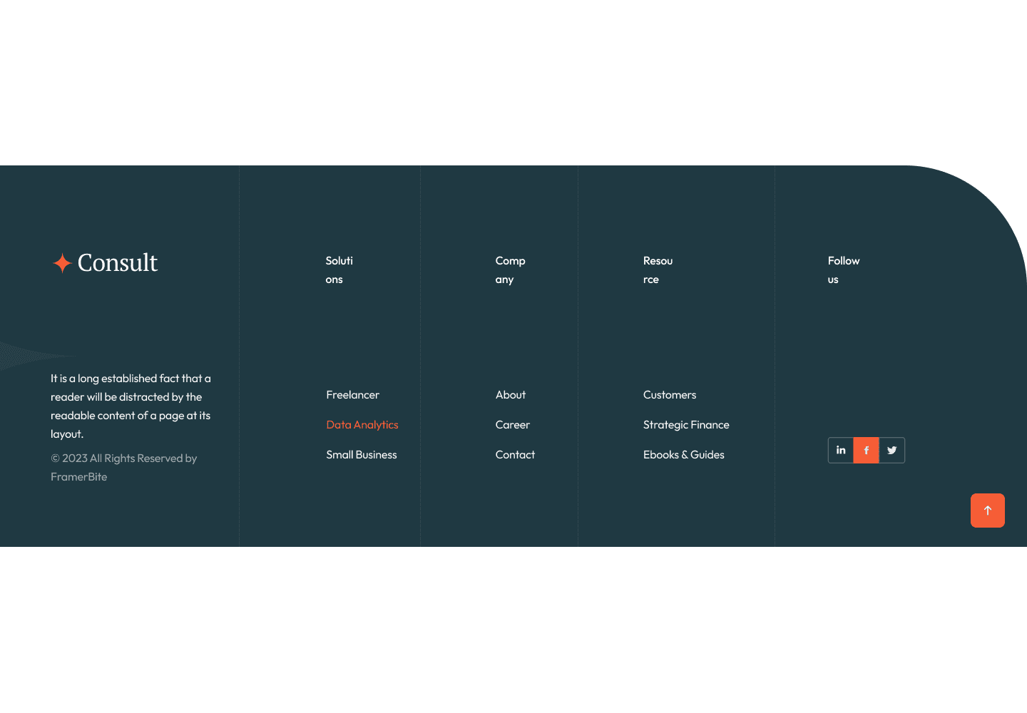 Footer 132