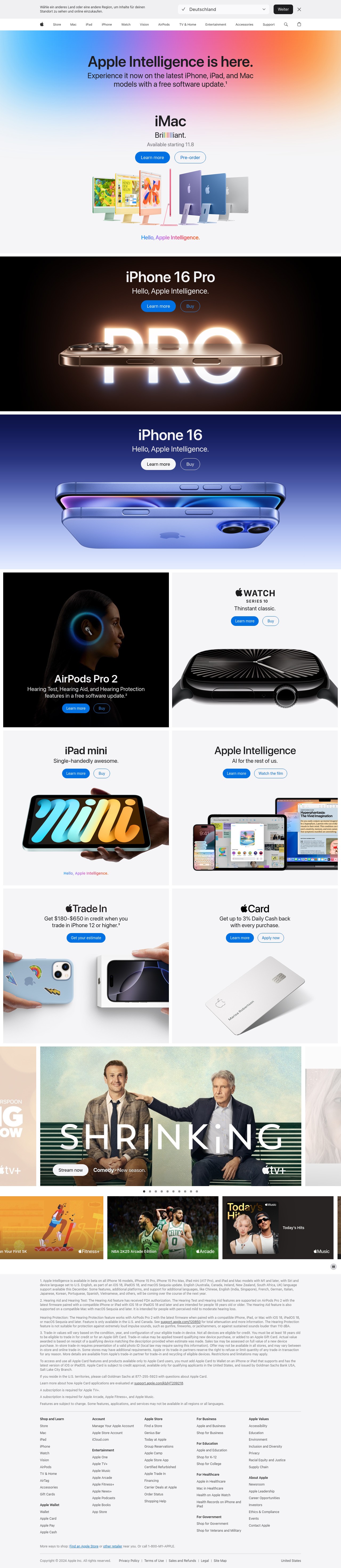 Discover the innovative world of Apple and shop everything iPhone, iPad, Apple Watch, Mac, and Apple TV, plus explore accessories, entertainment, and expert device support.