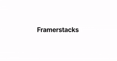 Framerstacks as a text scrambler with a light background.