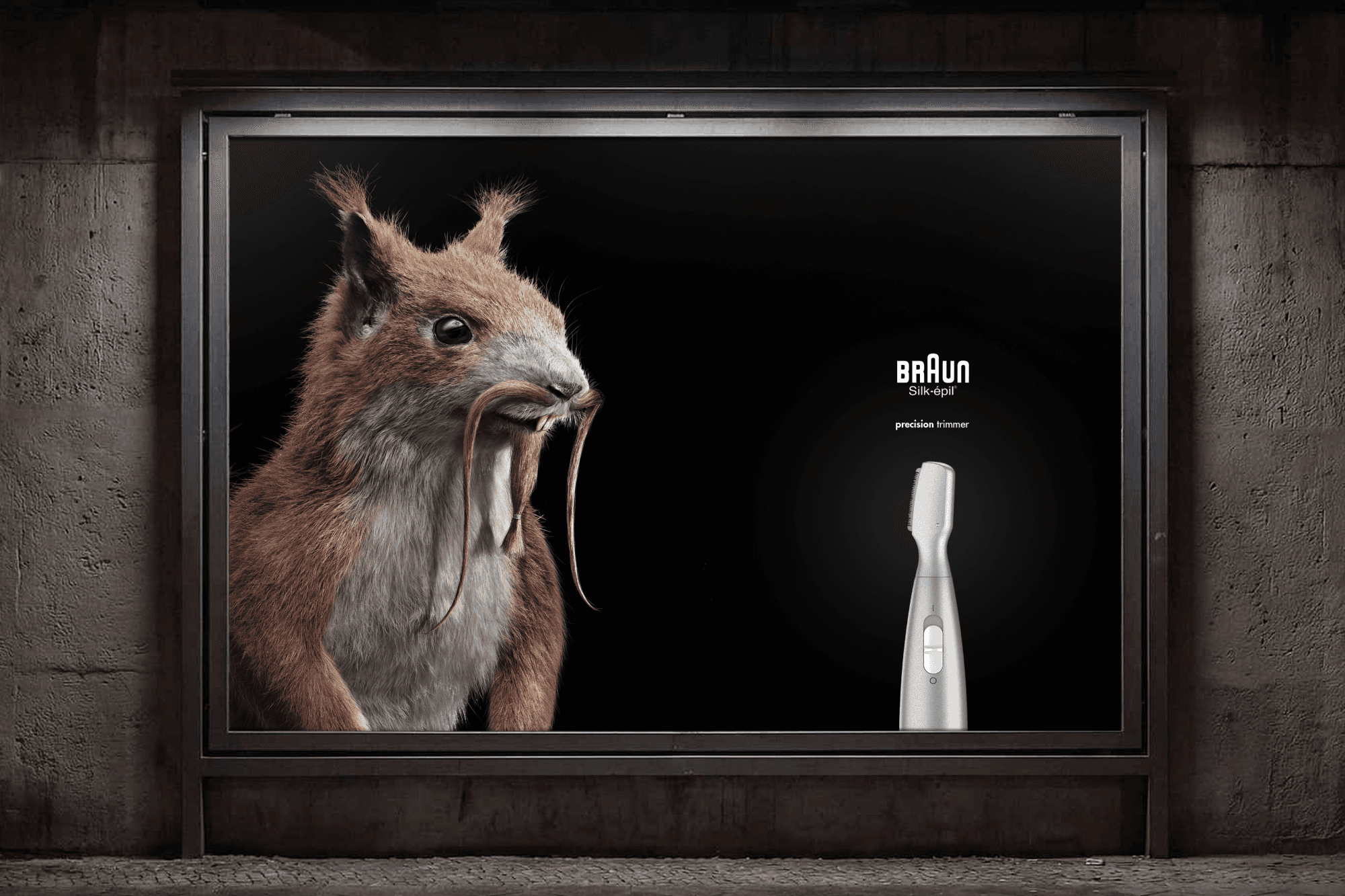 Streetside billboard with flyposters of the Batch.Works brand and illustrations