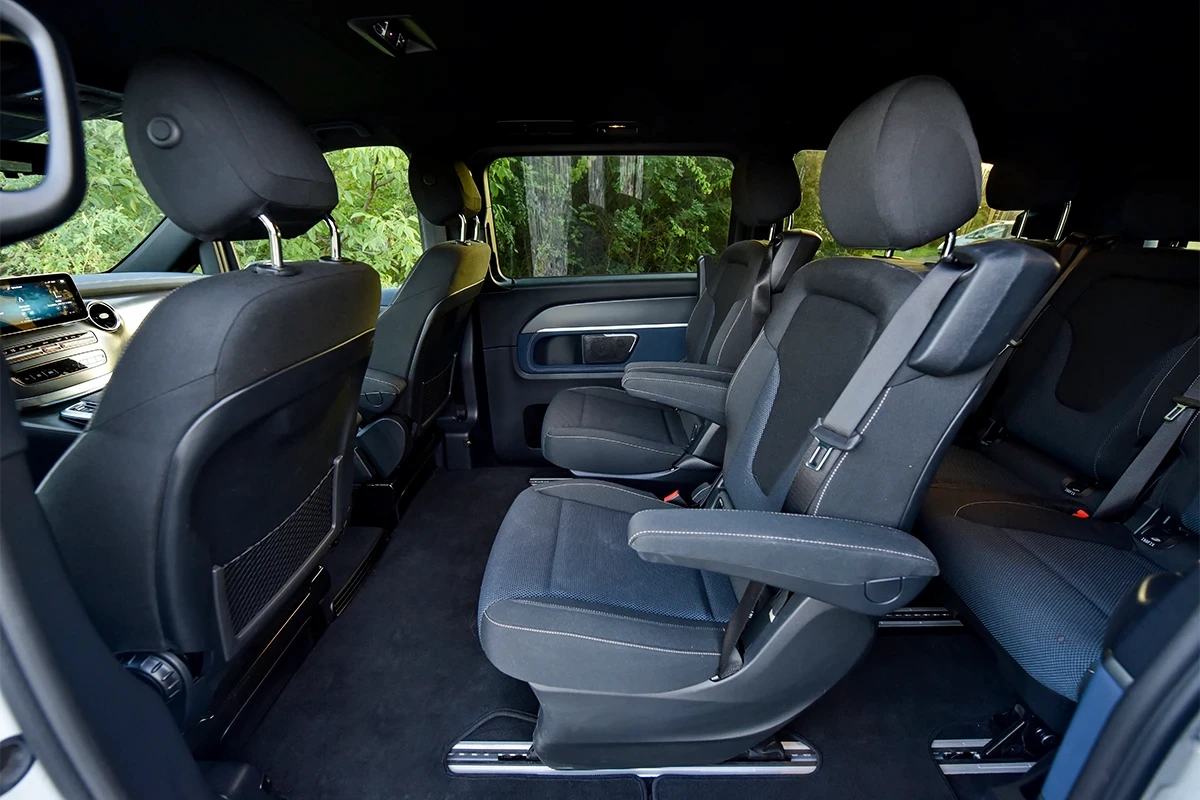 mercedes classe EQV siege deplie