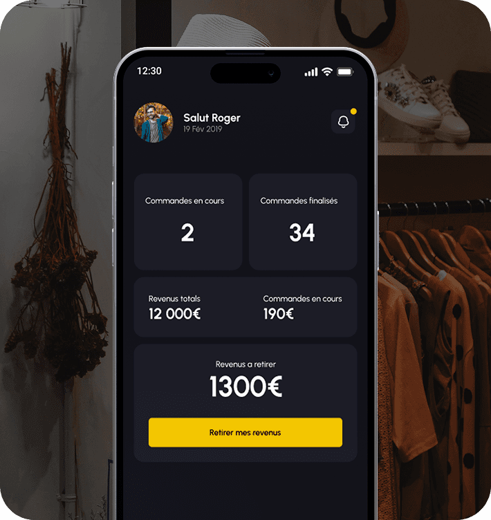clothing workshop dashboard