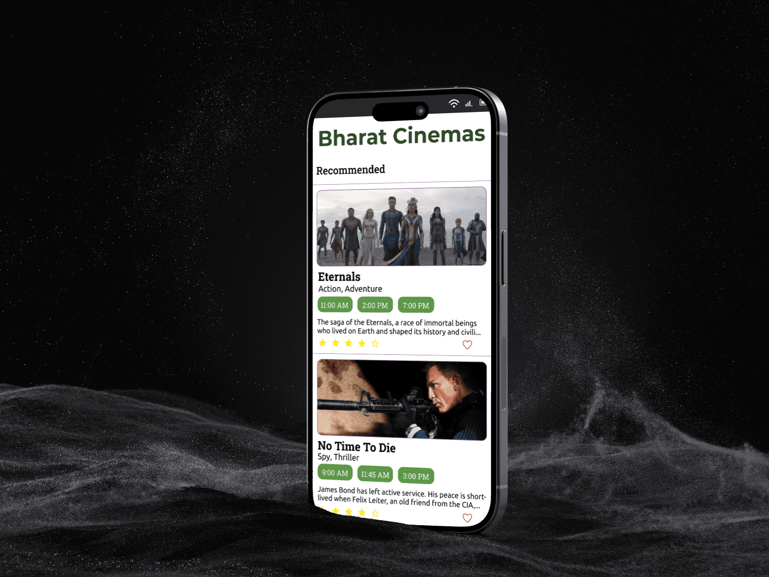 a black cellphone with a white letter on it