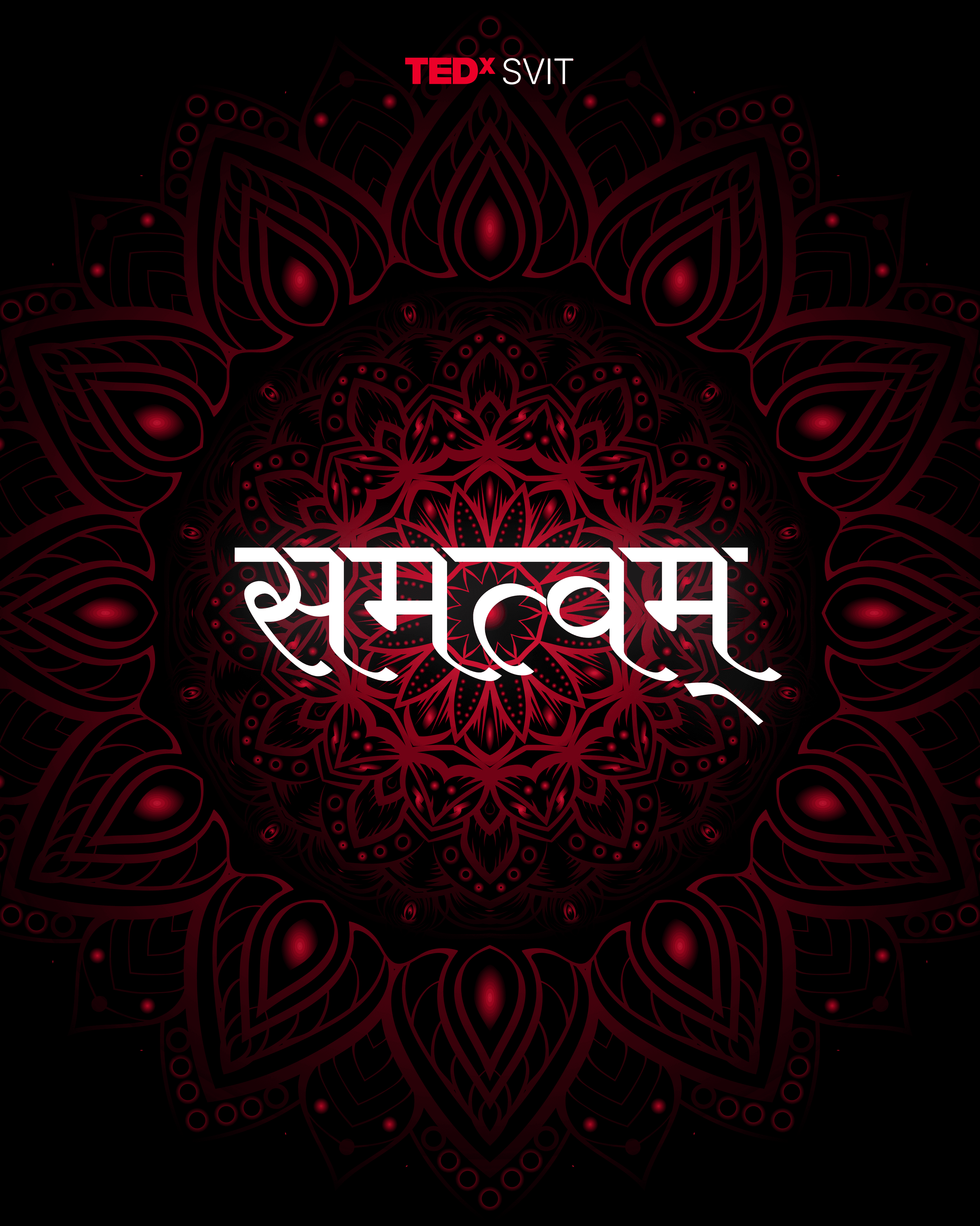 samatvam with Red Mandala in background