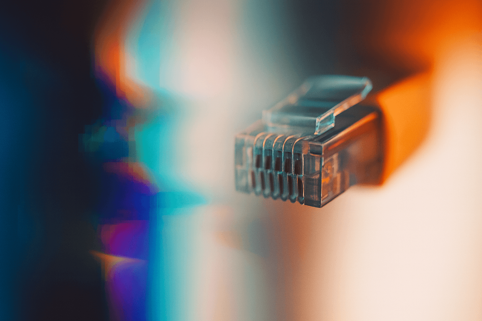 Portrait of a woman with digital abstract effects and color overlays