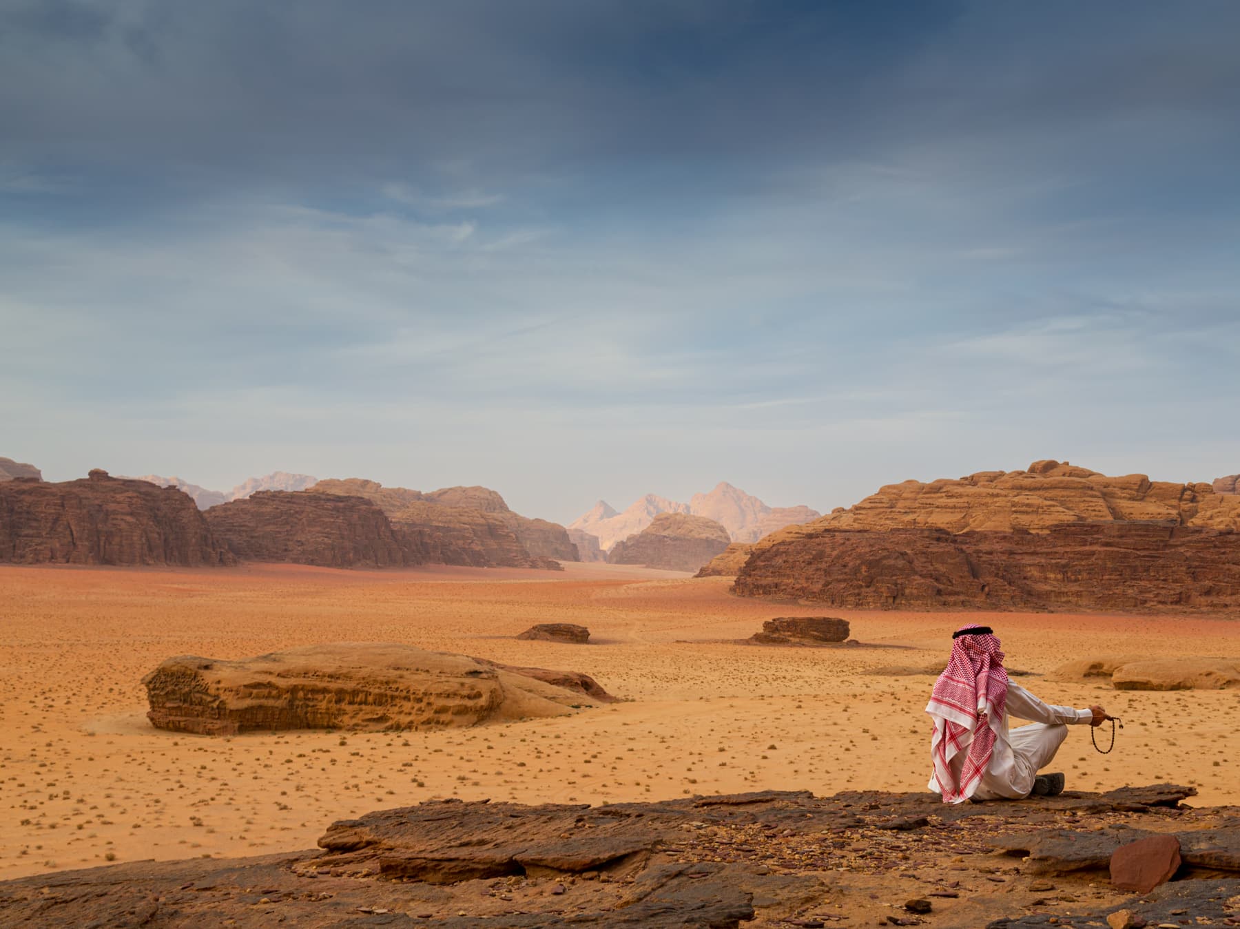 Wadi Rum Reverie: Contemplation in the Heart of the Desert