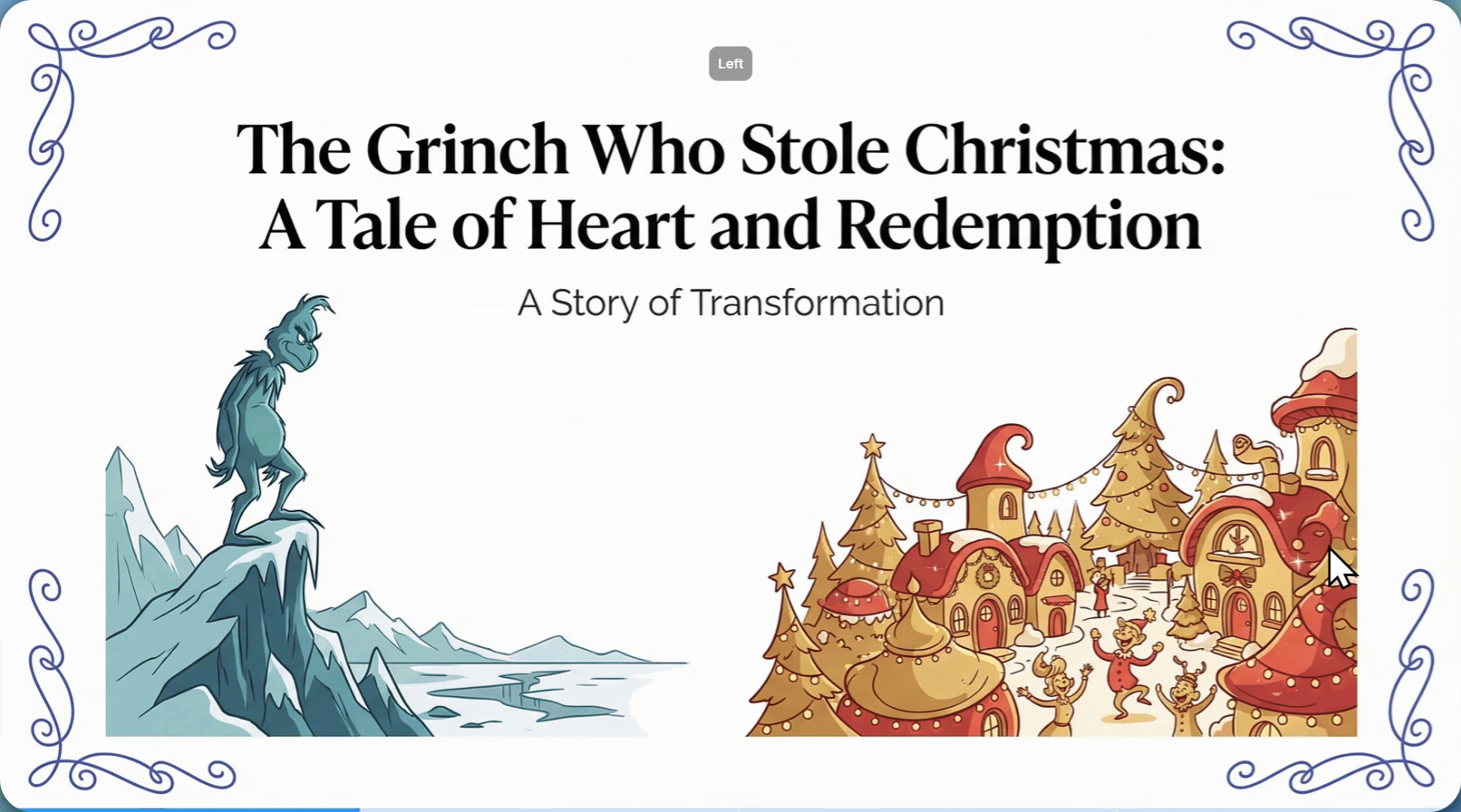 Examples of slides created on Gamma using Studio Mode (via Nano Banana Pro)