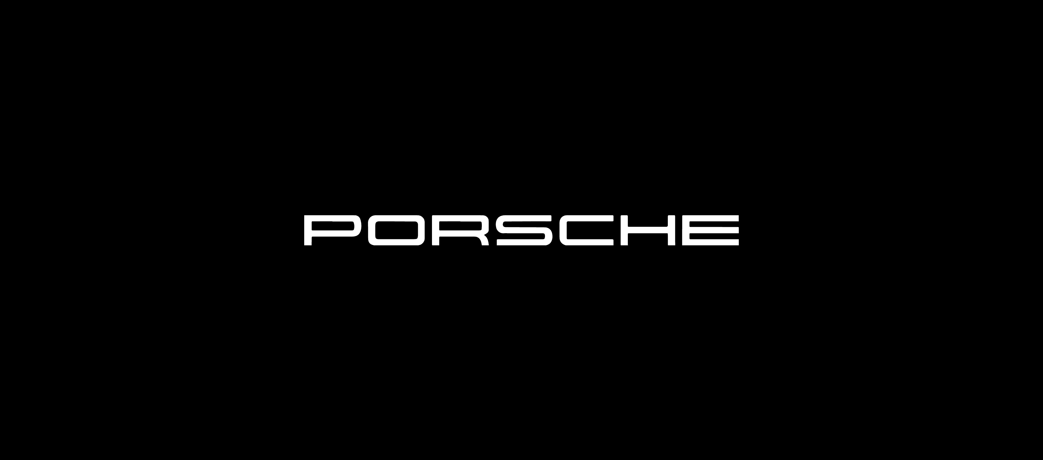 Porsche logo visual used in the branding of the roadside pop-up zones designed by our team