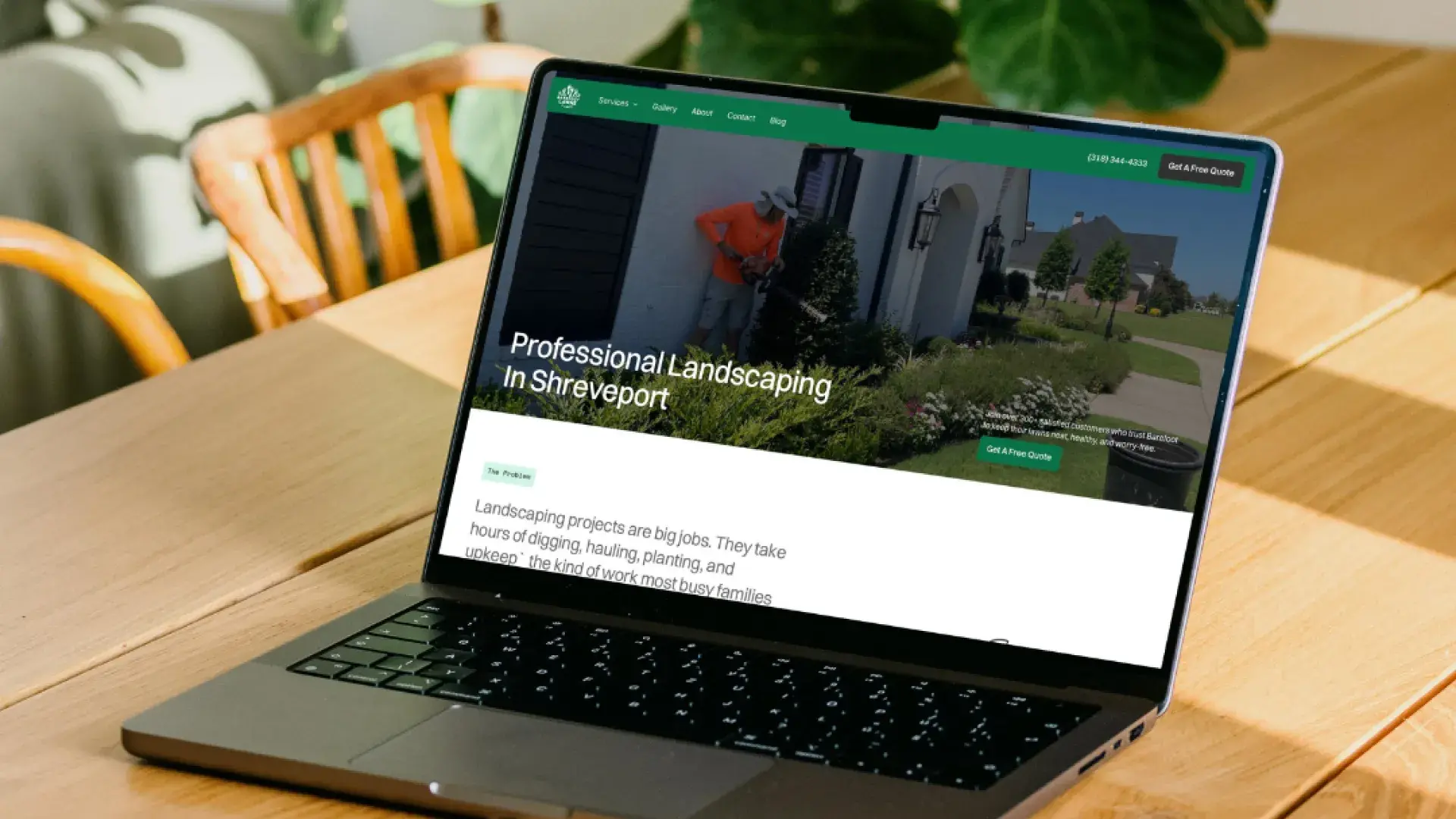 Website designed for a local Shreveport company