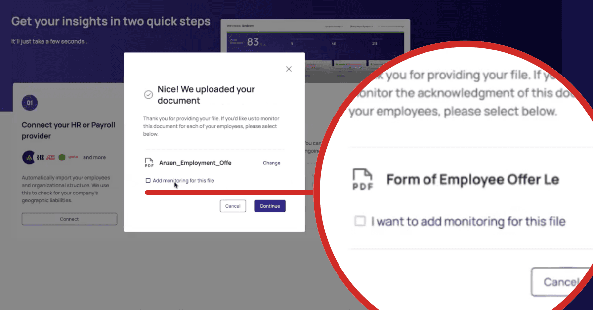 Screenshot new Features messaging