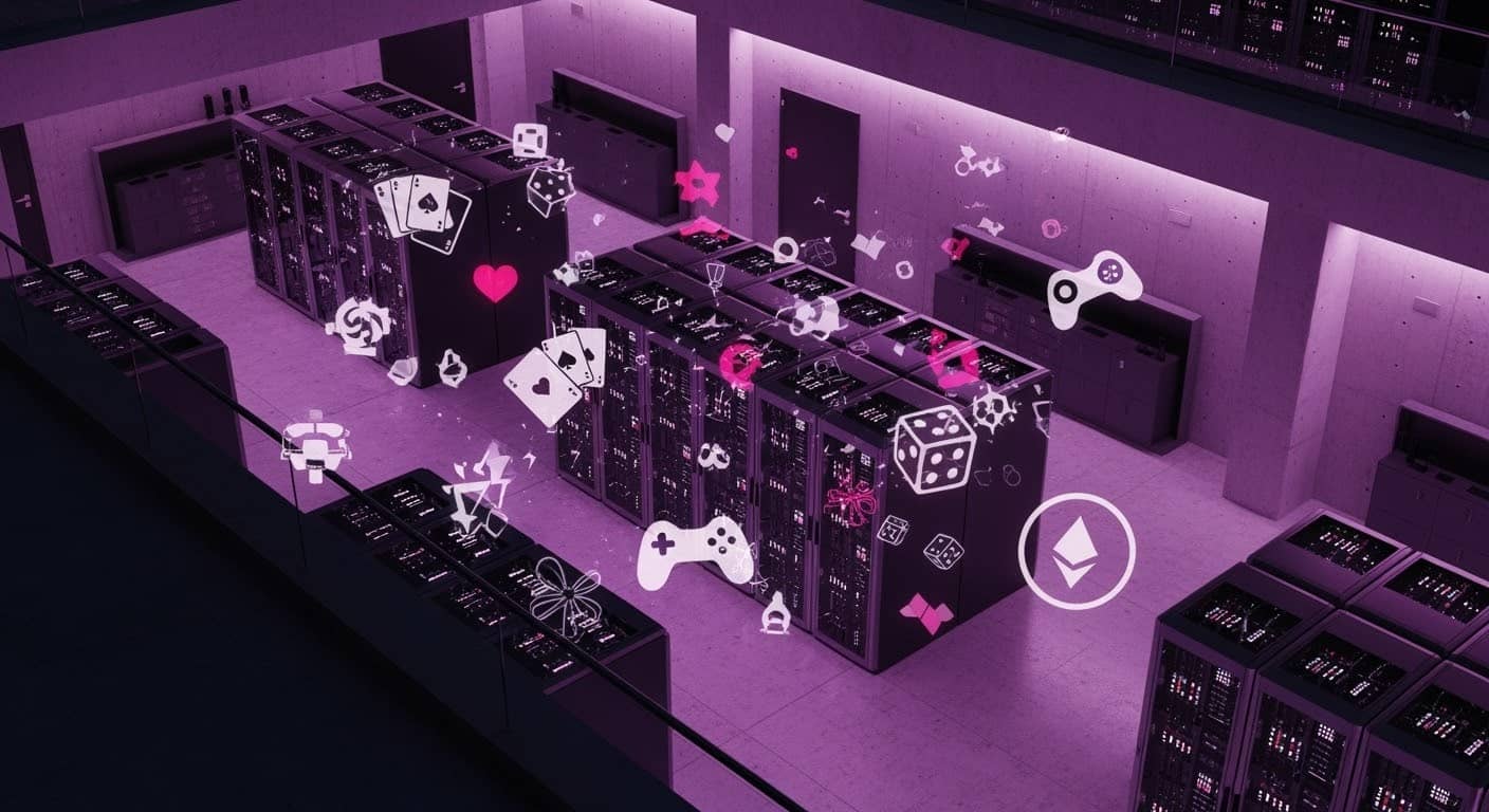 Secure servers with video and casino games icons