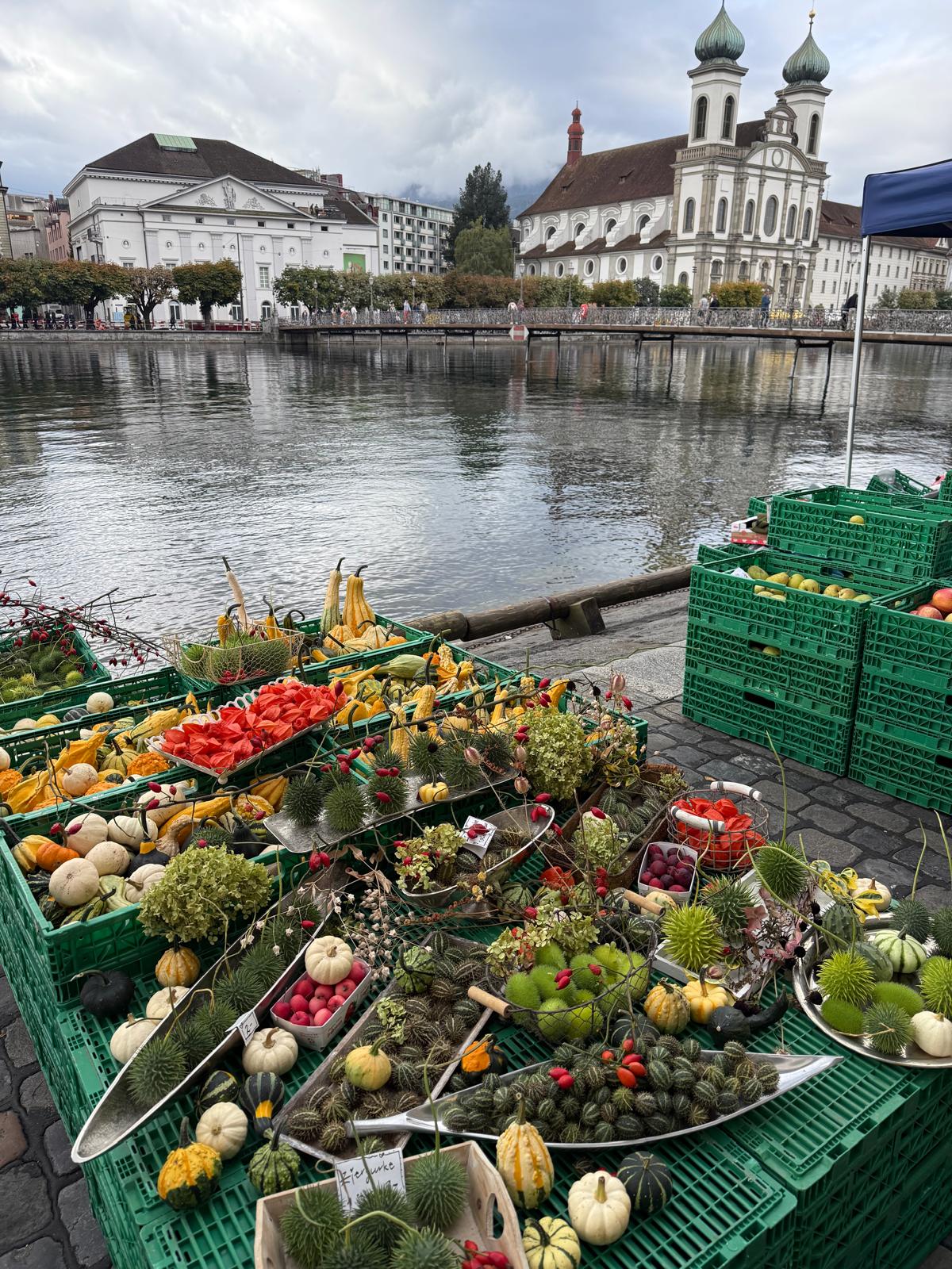 Osterglocken am Luzerner Wochenmarkt