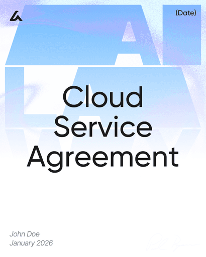 Cloud Service Agreement