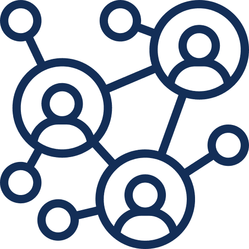 Icoon networking en professionele connecties voor pingpong team building