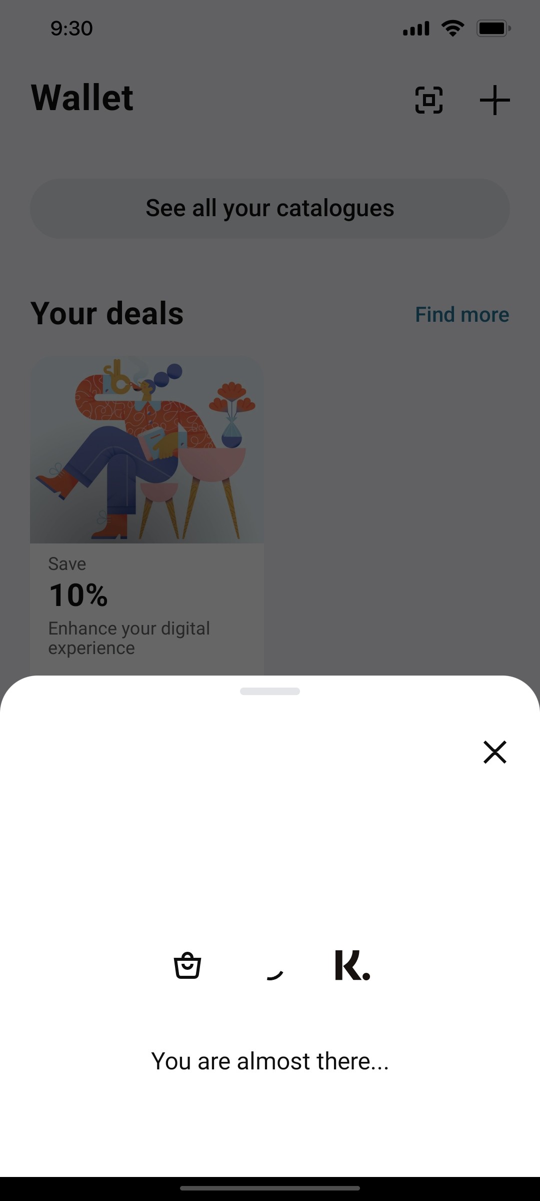 Klarna You are Almost There Page Screen