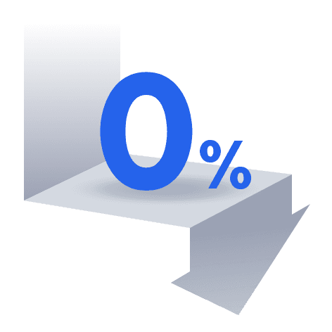 CJ대한통운 더 운반 차주 혜택을 안내하는 이미지로, 0% 그래픽과 함께 이용료·수수료 모두 0원임을 강조하고 있습니다. 차주가 운송 오더를 수락하고 운임을 수령할 때 별도 수수료가 없다는 점을 보여줍니다.