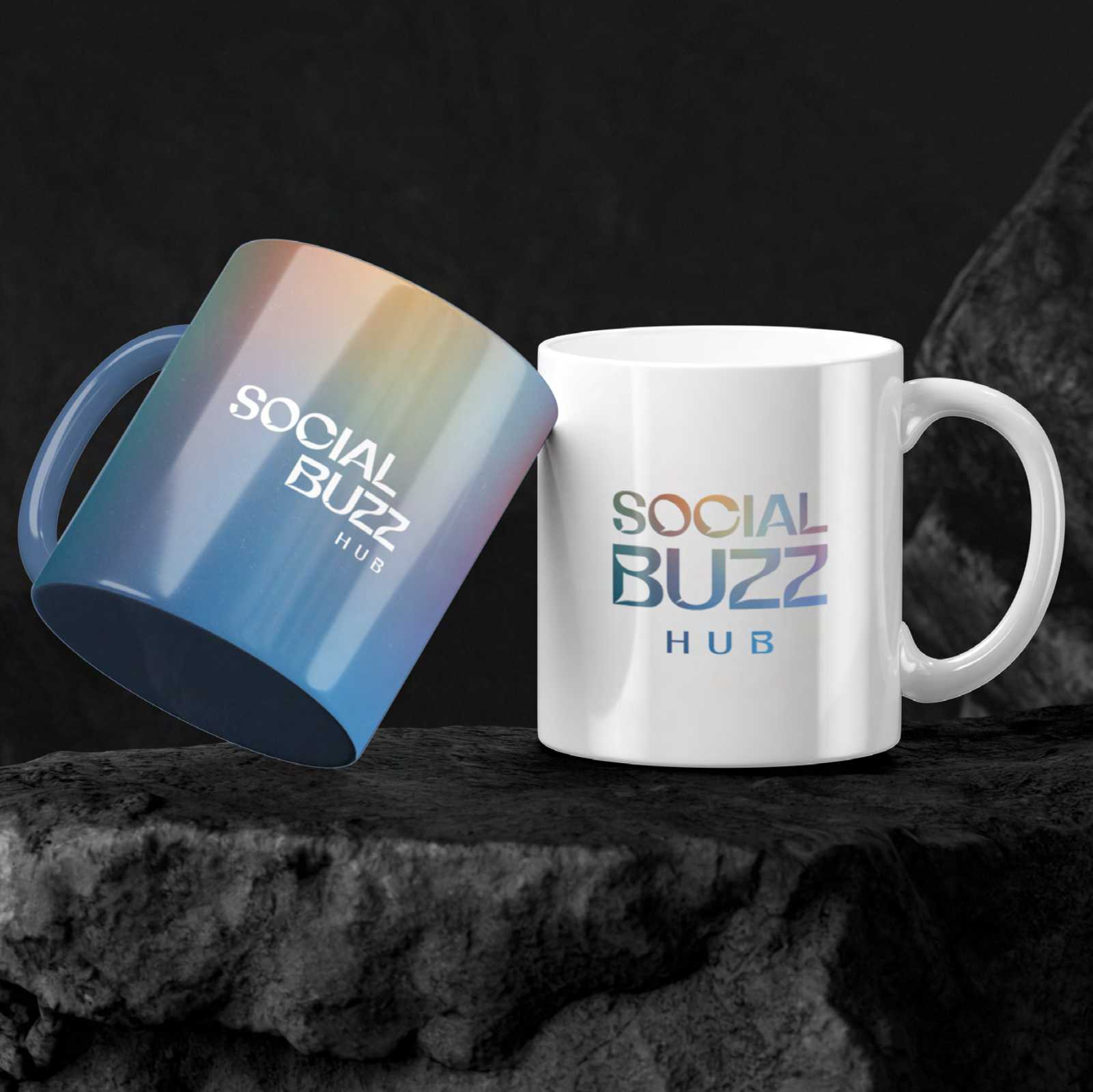 Social Buzz Hub mugs