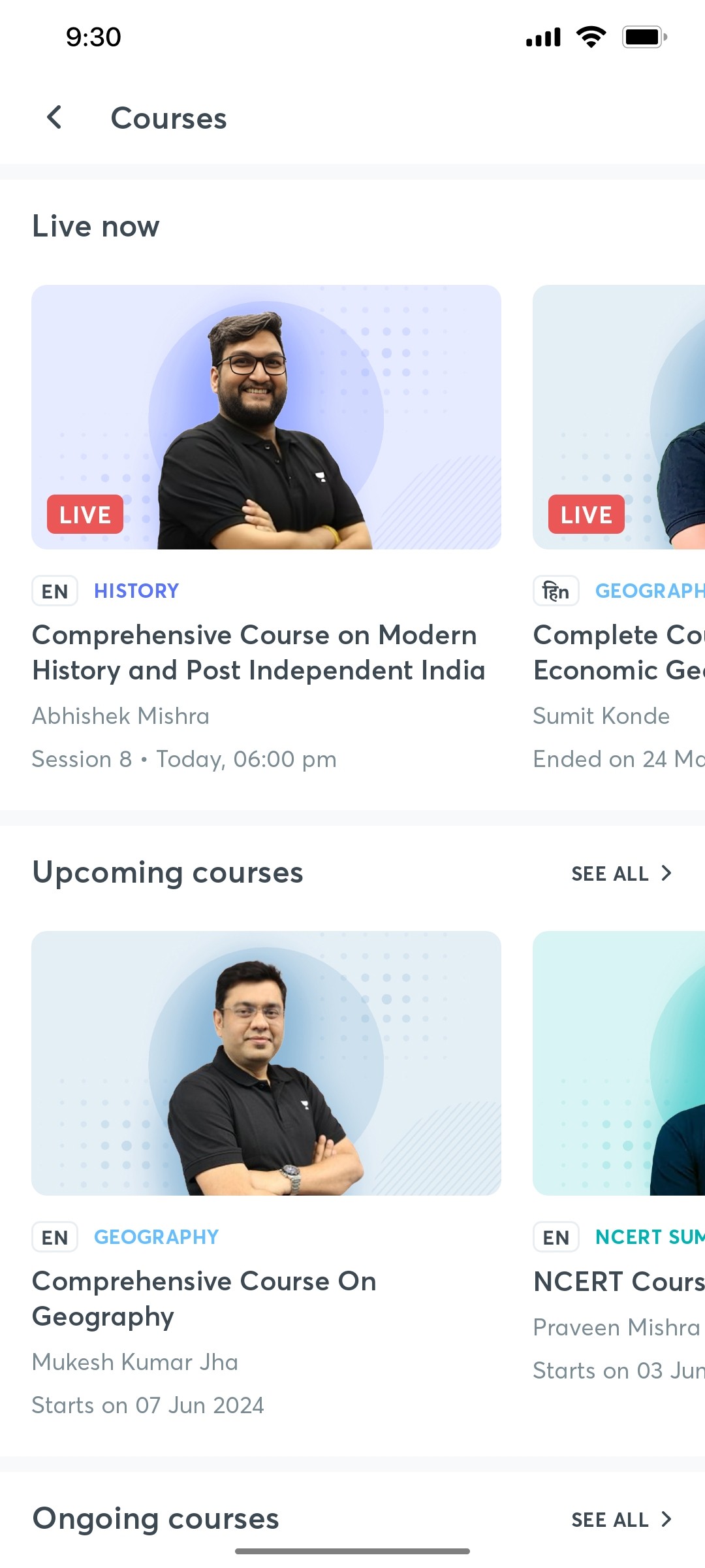 Unacademy Courses