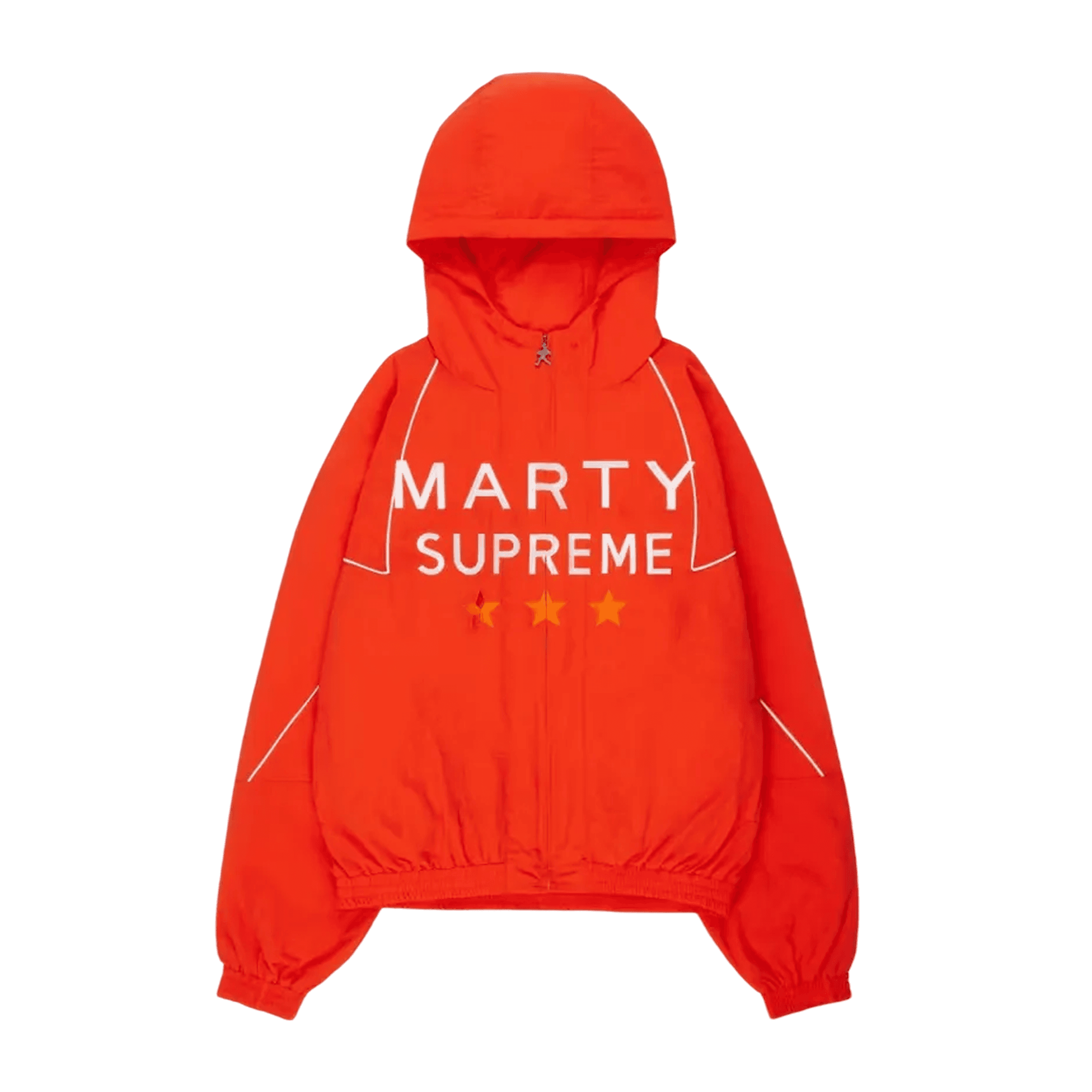Marty Sprem piped warm up jacket in orange