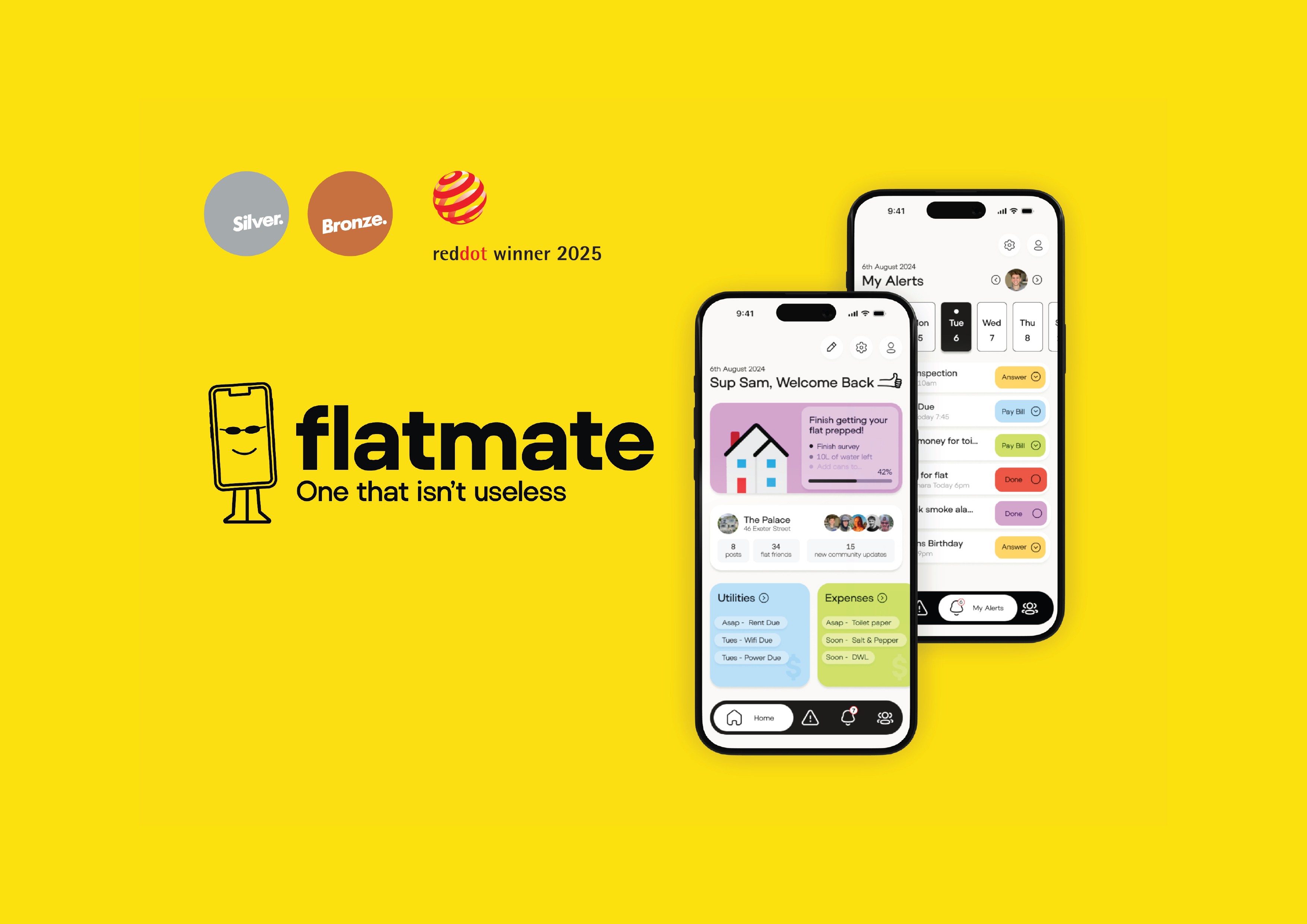 Minimalist coffee can design in hand – black and white packaging with bold typography